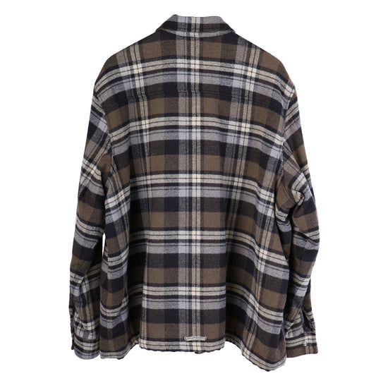 Chrome Hearts Green/ Brown Sherpa Lined Flannel