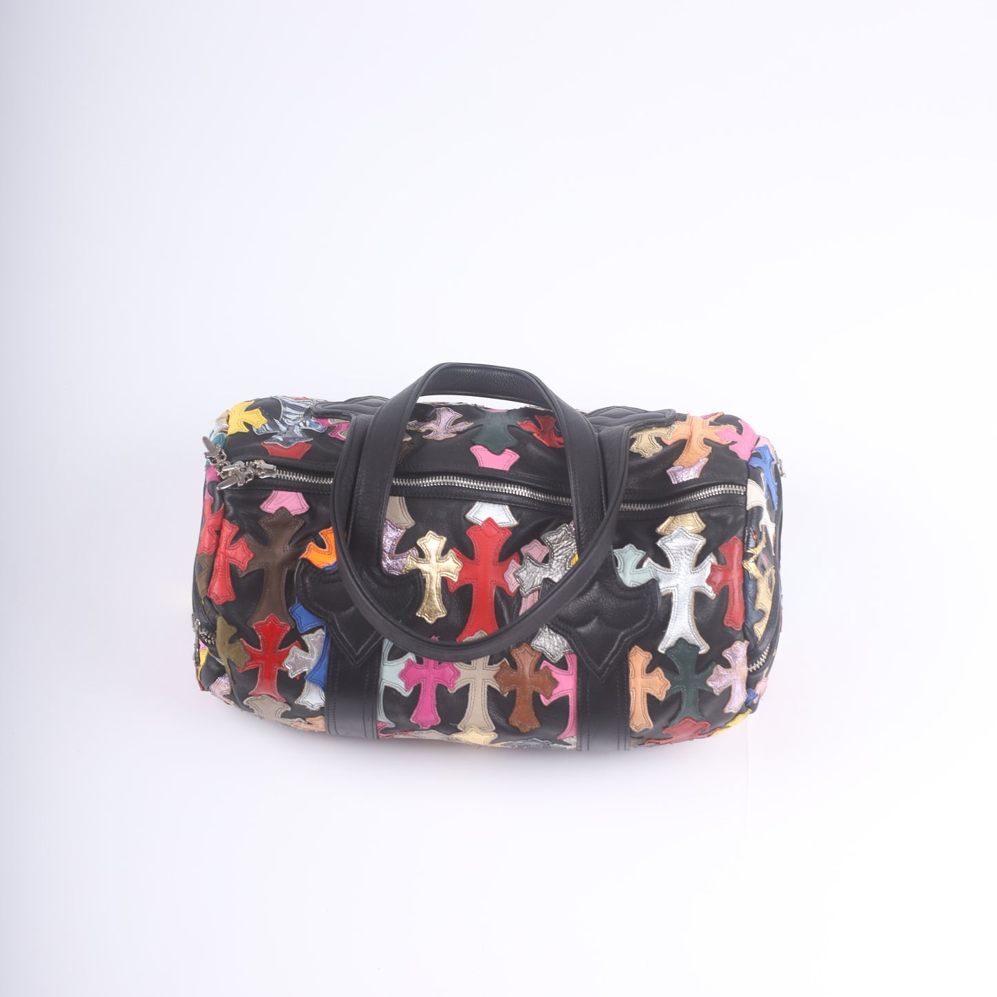 Chrome Hearts CH Multicolor Mini Cross Patch Duffle Bag