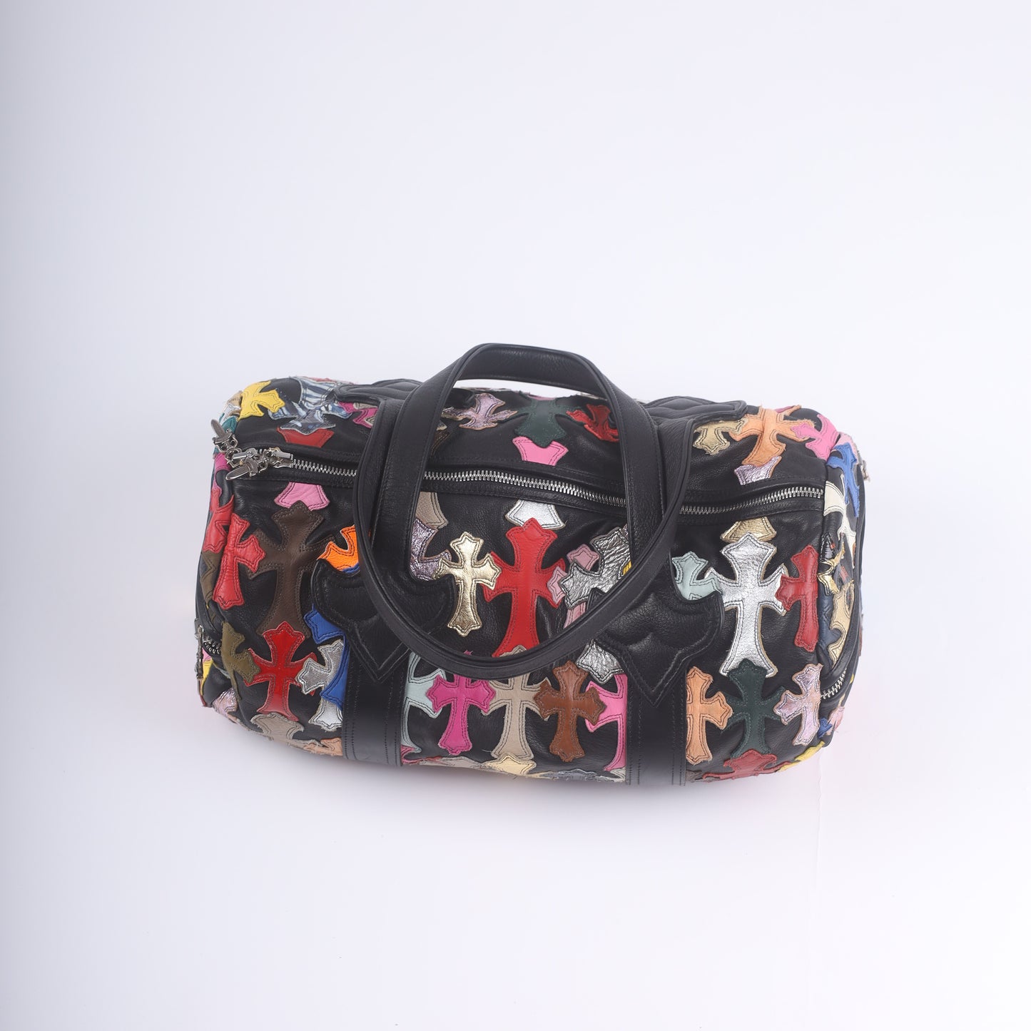 Chrome Hearts CH Multicolor Mini Cross Patch Duffle Bag