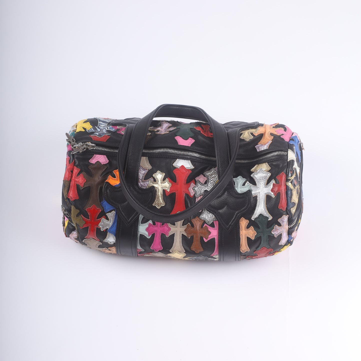 Chrome Hearts CH Multicolor Mini Cross Patch Duffle Bag