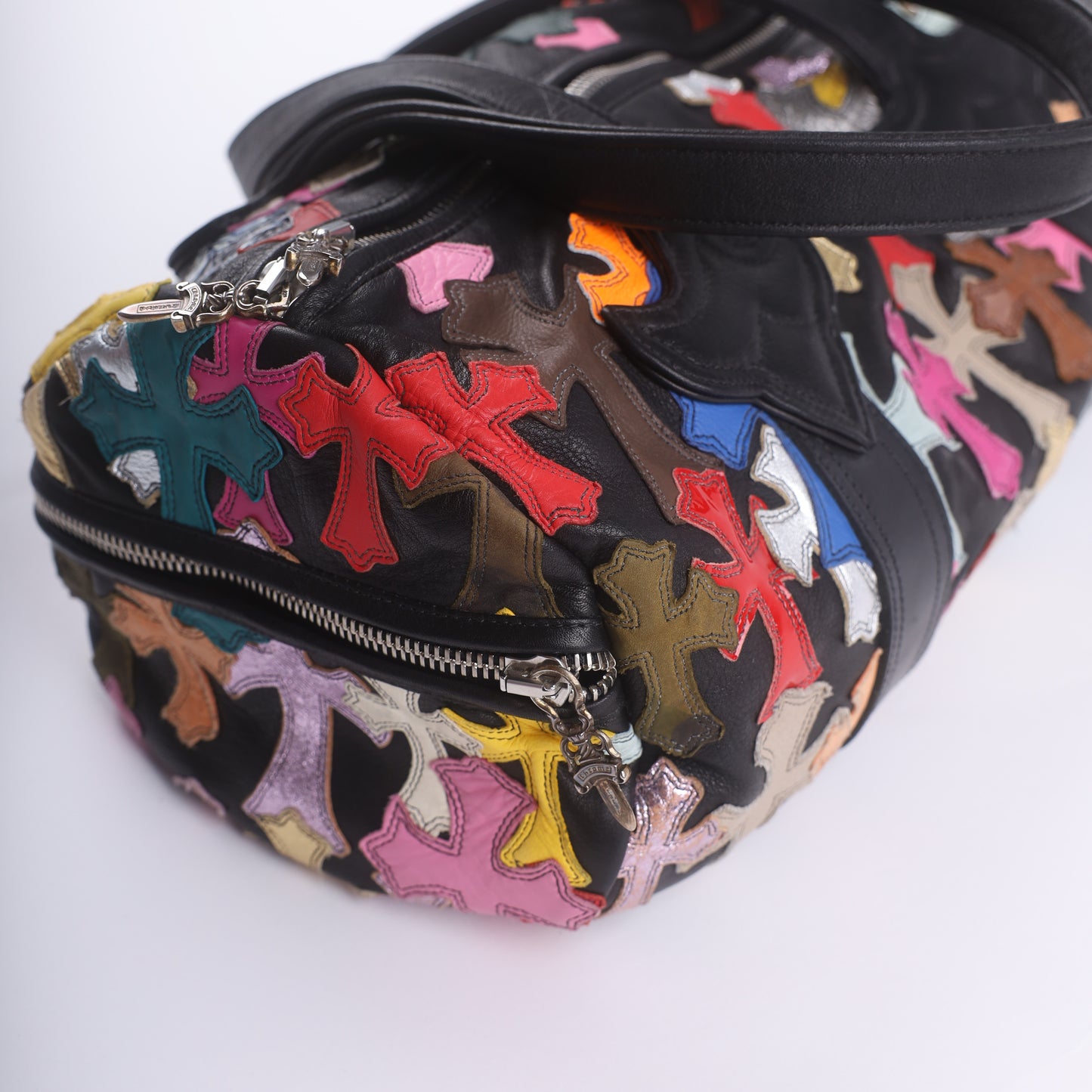 Chrome Hearts CH Multicolor Mini Cross Patch Duffle Bag