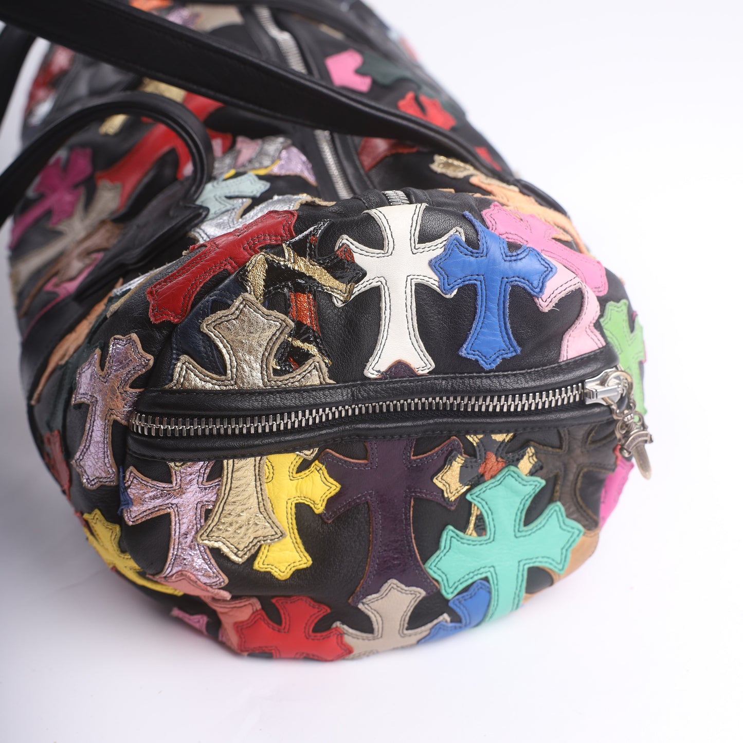 Chrome Hearts CH Multicolor Mini Cross Patch Duffle Bag