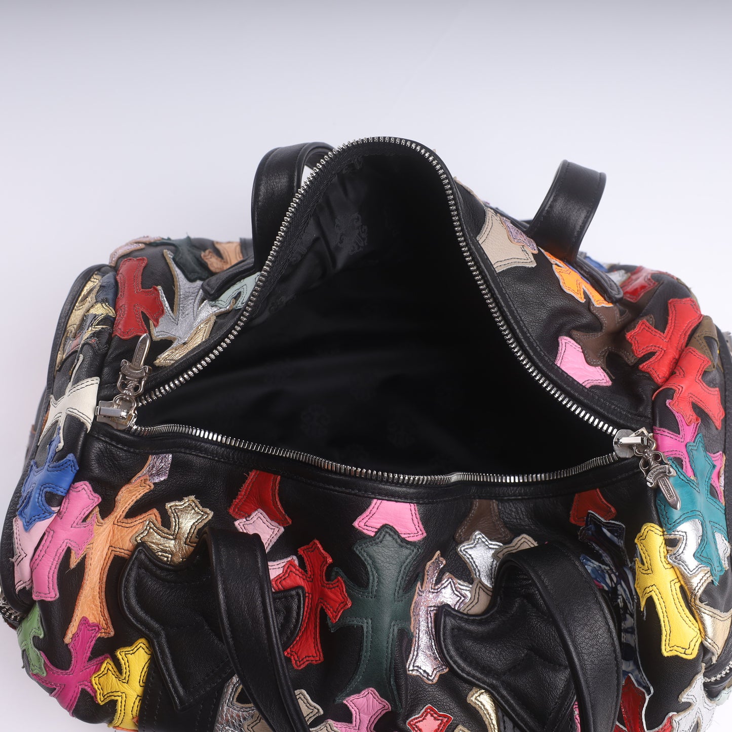 Chrome Hearts CH Multicolor Mini Cross Patch Duffle Bag
