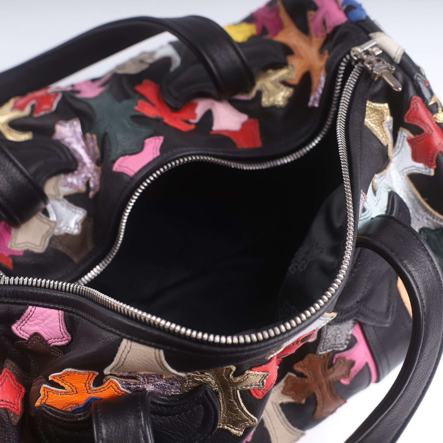 Chrome Hearts CH Multicolor Mini Cross Patch Duffle Bag