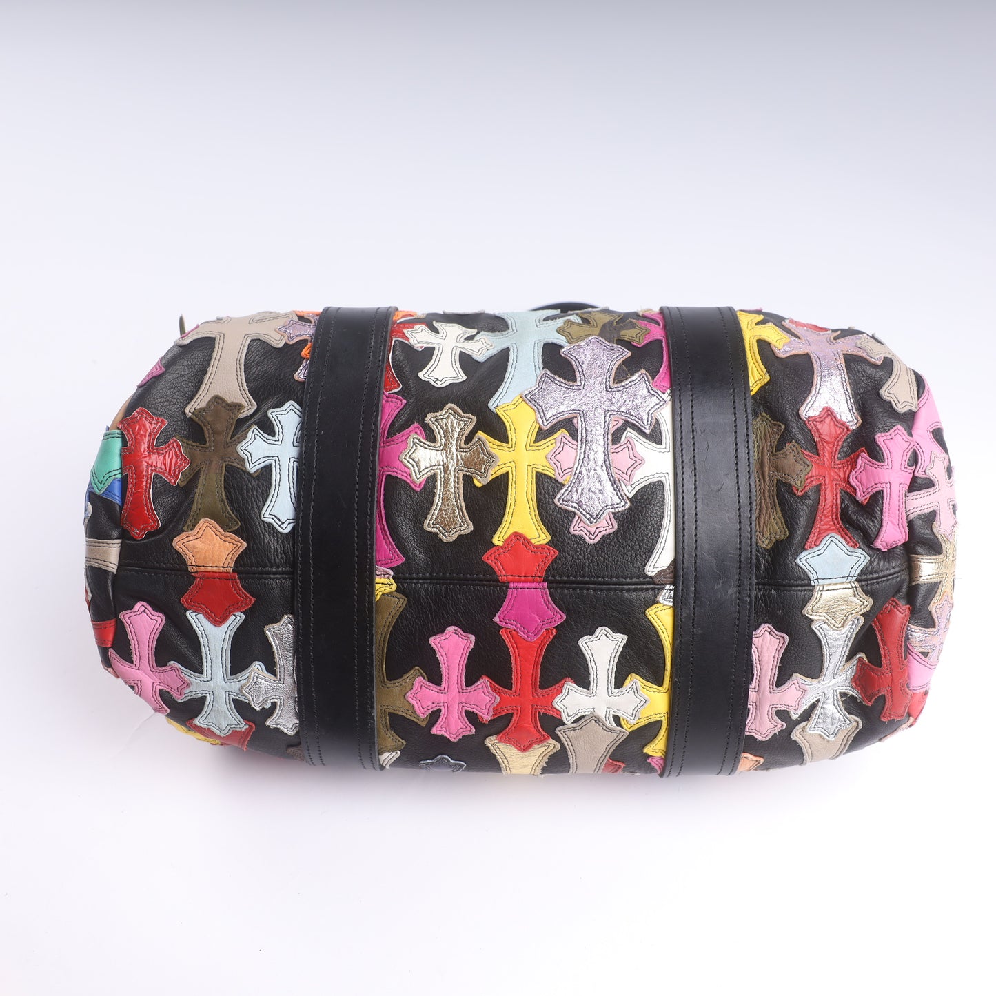 Chrome Hearts CH Multicolor Mini Cross Patch Duffle Bag