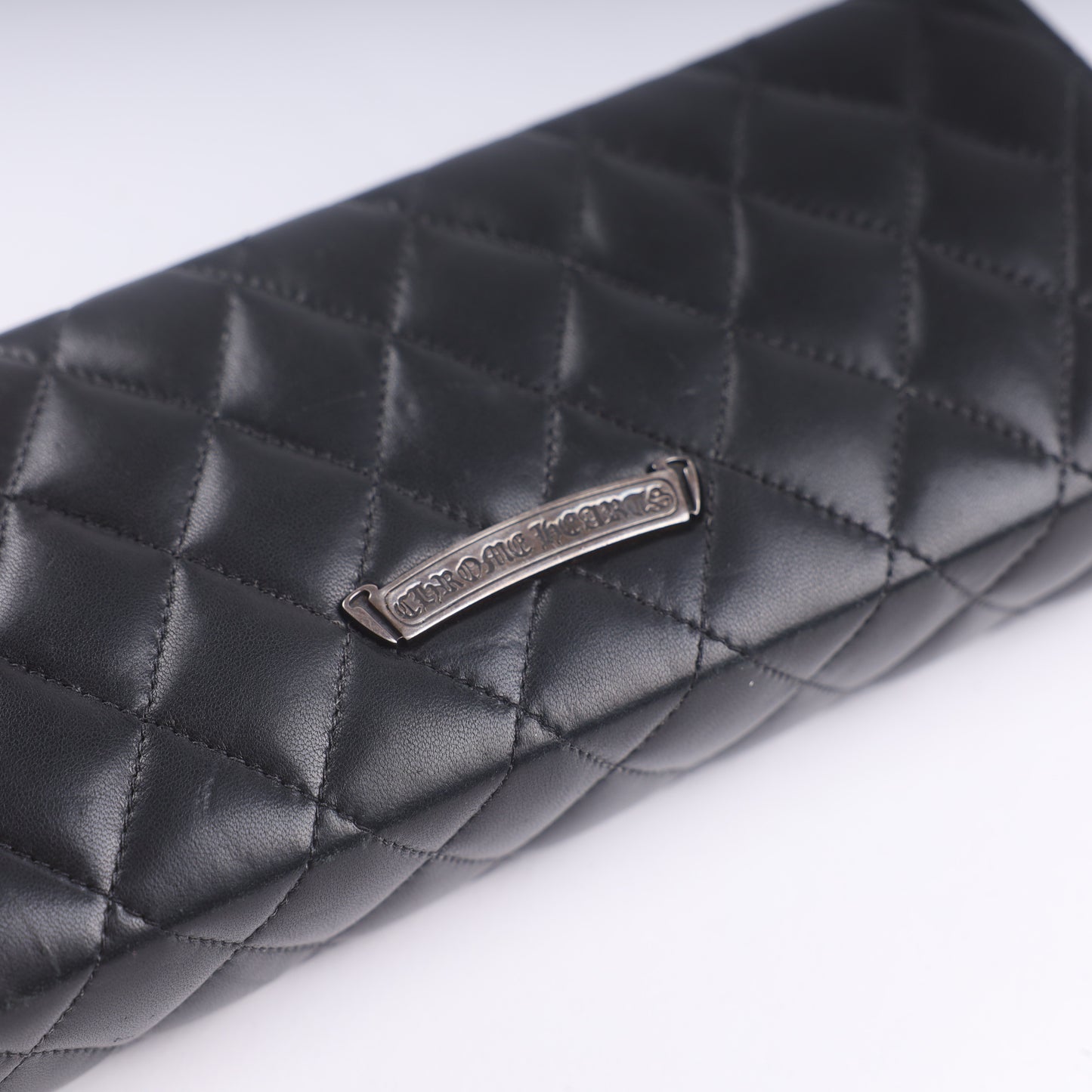 Chrome Hearts Quilted Leather Cross Clutch