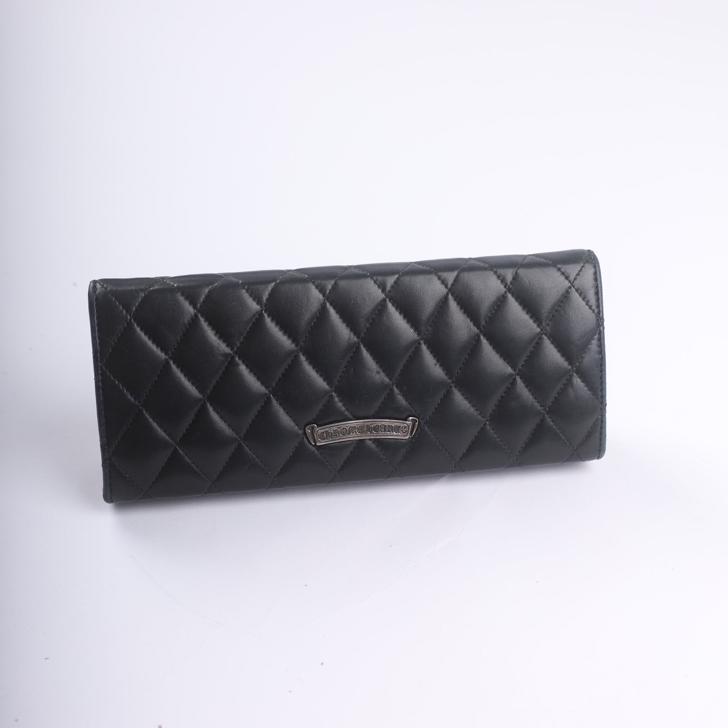 Chrome Hearts Quilted Leather Cross Clutch