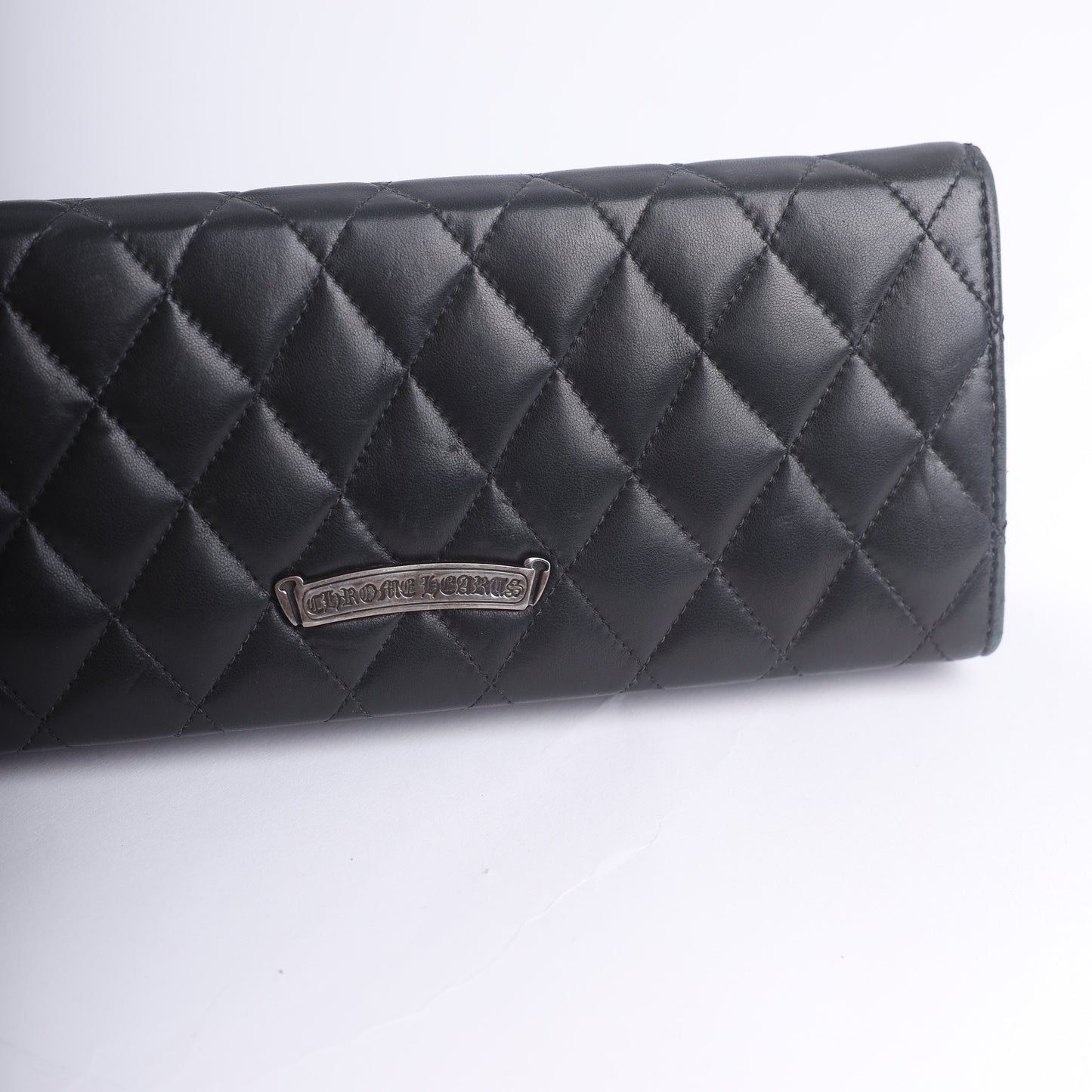 Chrome Hearts Quilted Leather Cross Clutch