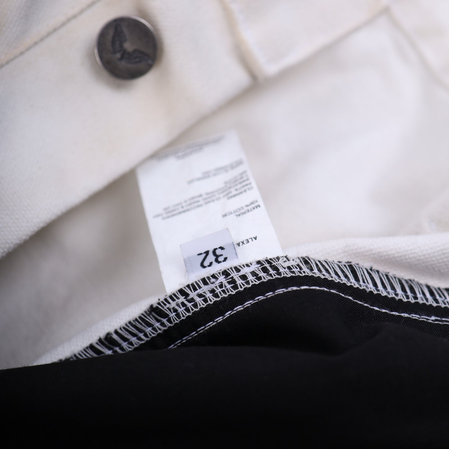 ALEXANDER DIGENOVA WHITE THRASHED PANTS