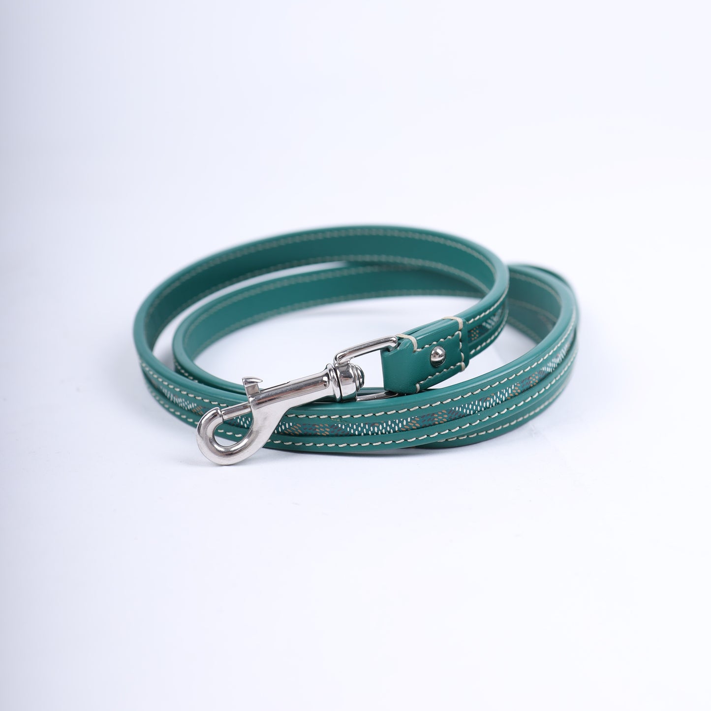 GOYARD GREEN DOG LEASH