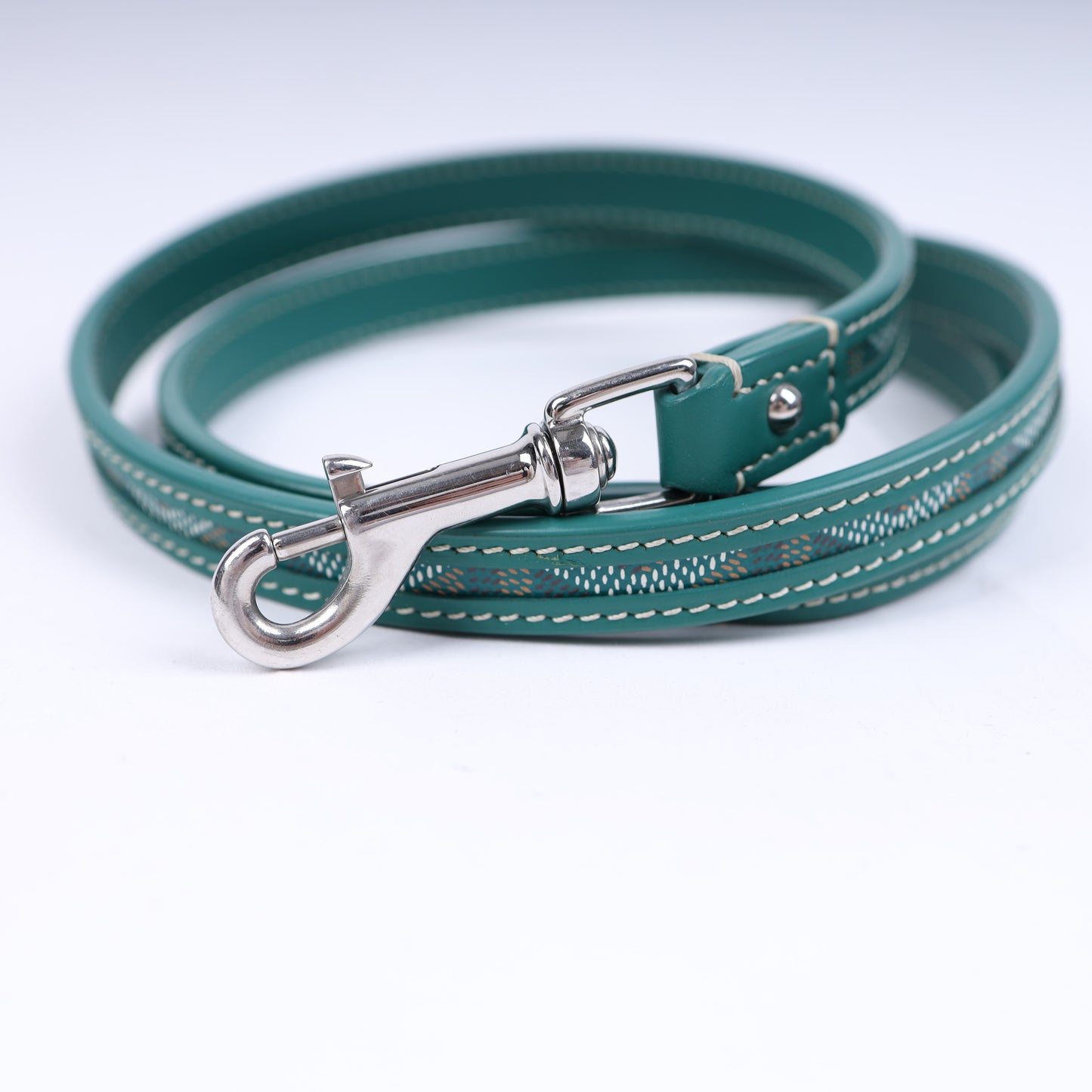 GOYARD GREEN DOG LEASH