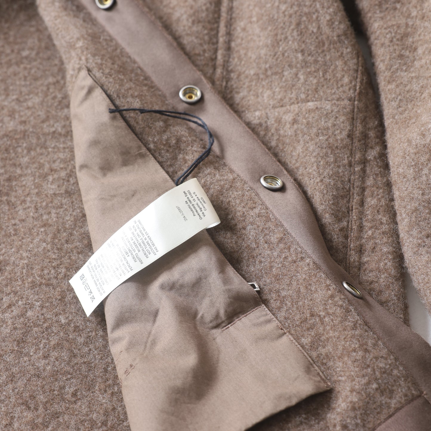 RICK OWENS BROWN PORTERVILLE FUZZY JACKET