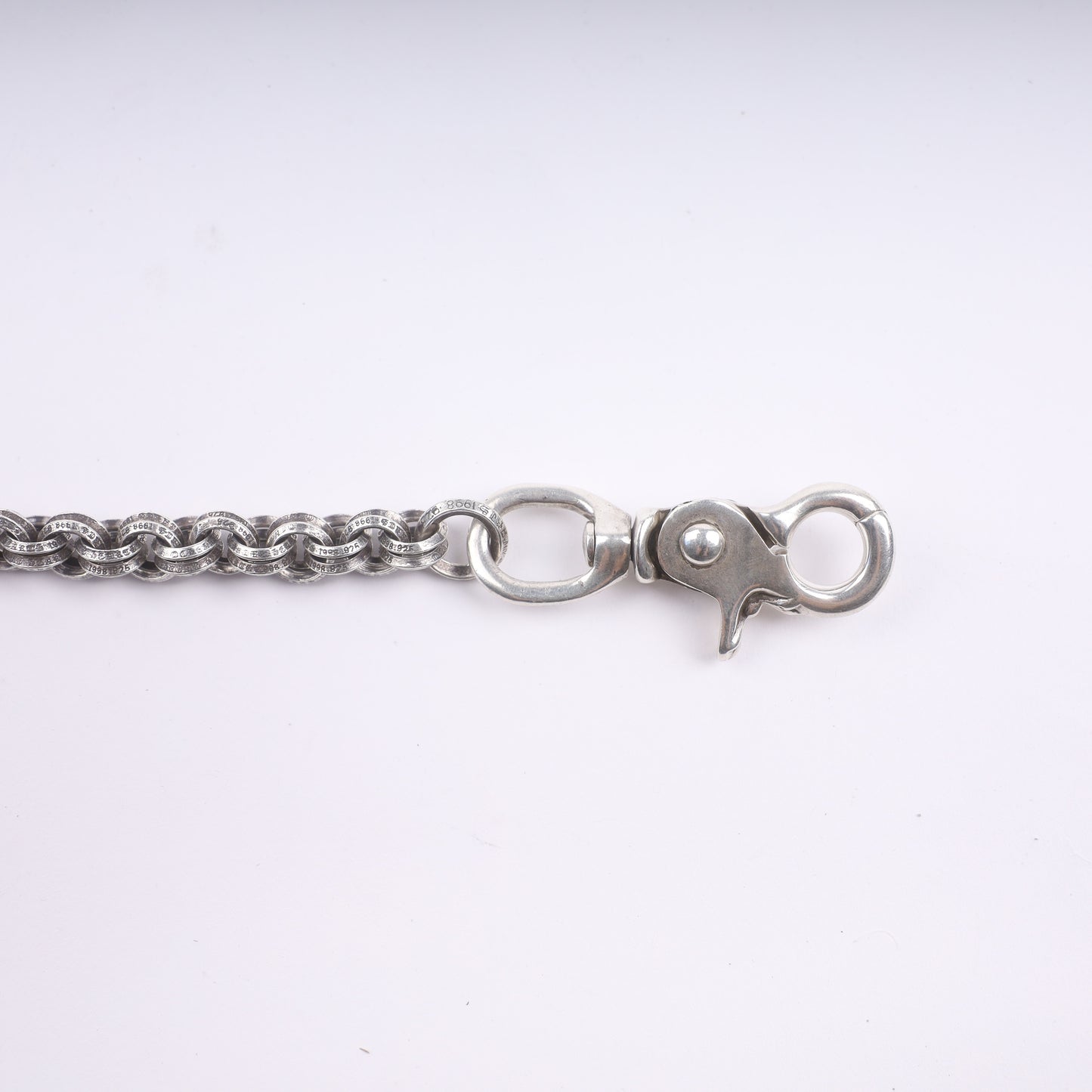 Chrome Hearts 24inch Long Double B Ring Wallet Chain