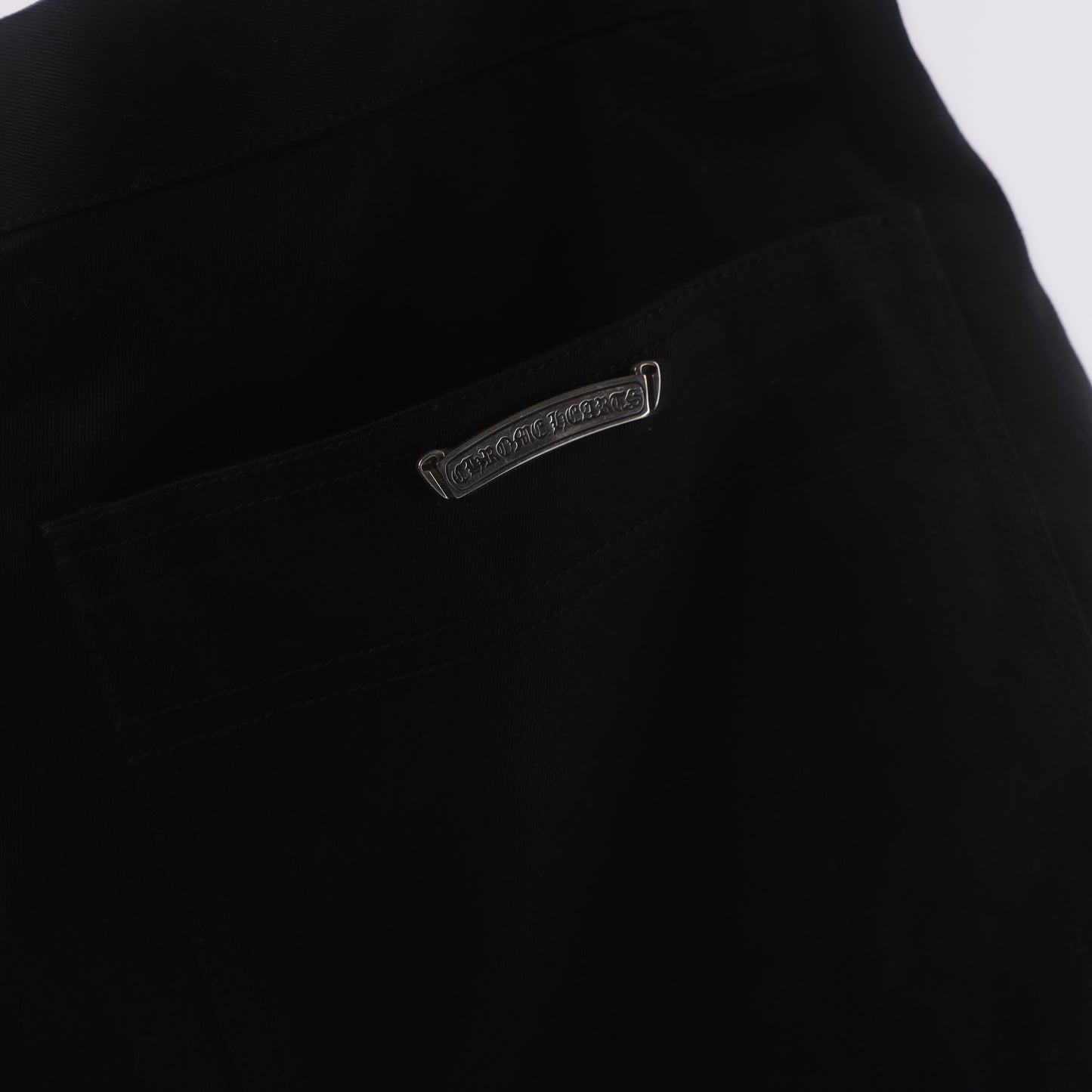CHROME HEARTS BLACK CARPENTER SHORTS 36