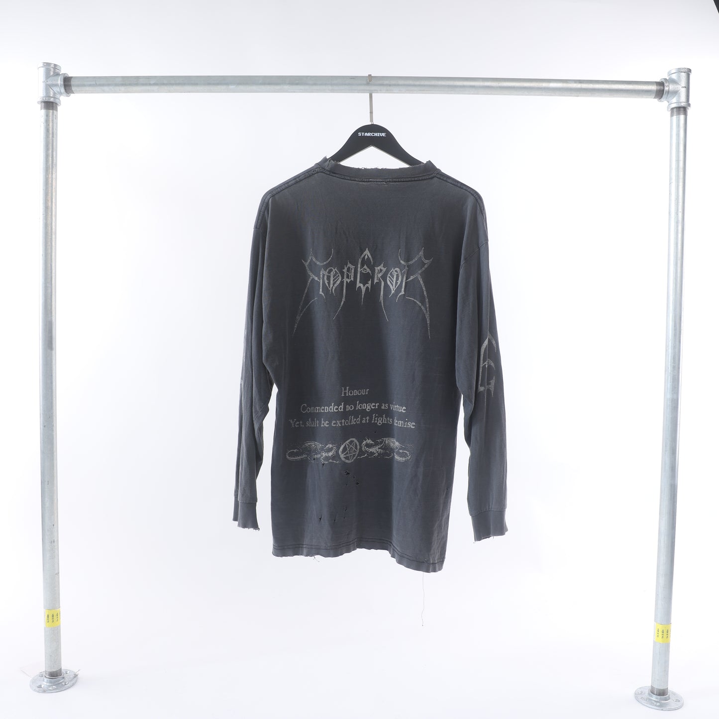 Vintage Emperor Dual Graphic Long Sleeve Shirt