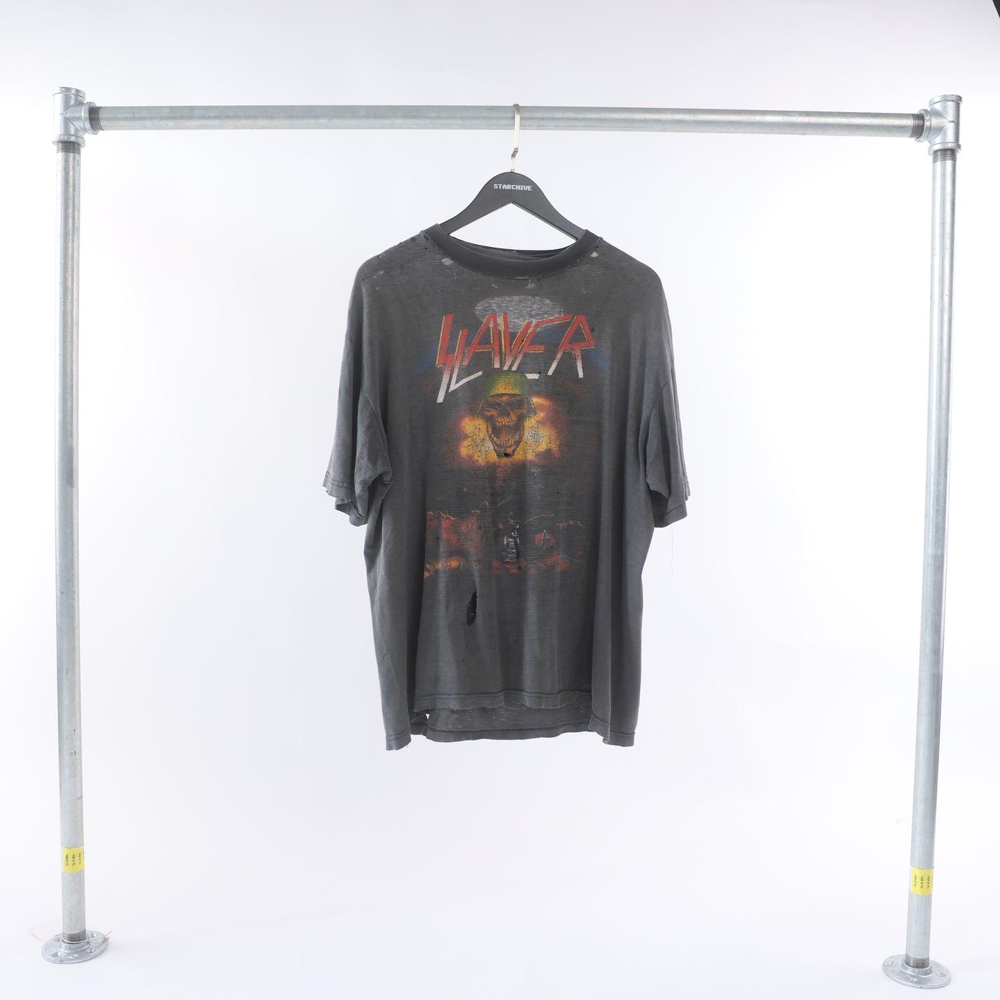 VINTAGE Thrashed Slayer Monsters of Rock Euro Tour T Shirt