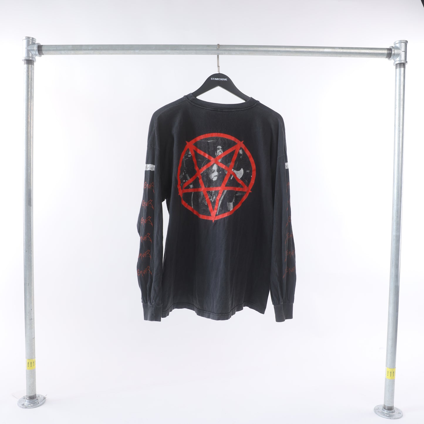 Vintage Emperor 1993 Dark Horse Rider Black Metal Vintage Long Sleeve