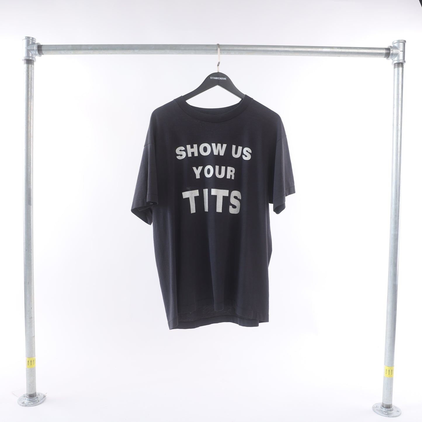 Vintage Show Us Your Tits Old Iron Gym T-Shirt