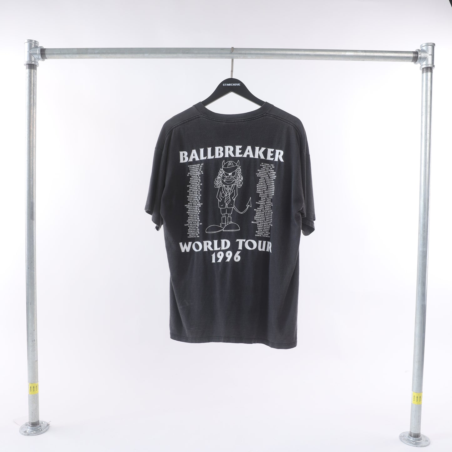 VINTAGE ACDC BALLBREAKER WORLD TOUR 1996 FADED T SHIRT