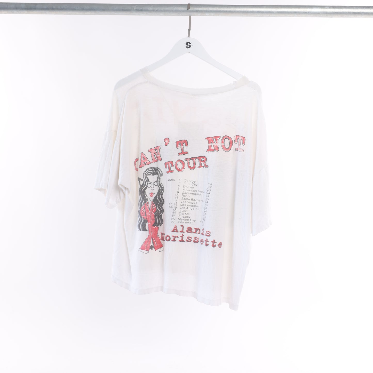 VINTAGE ALANIS MORISETTE THRASHED BAND TEE