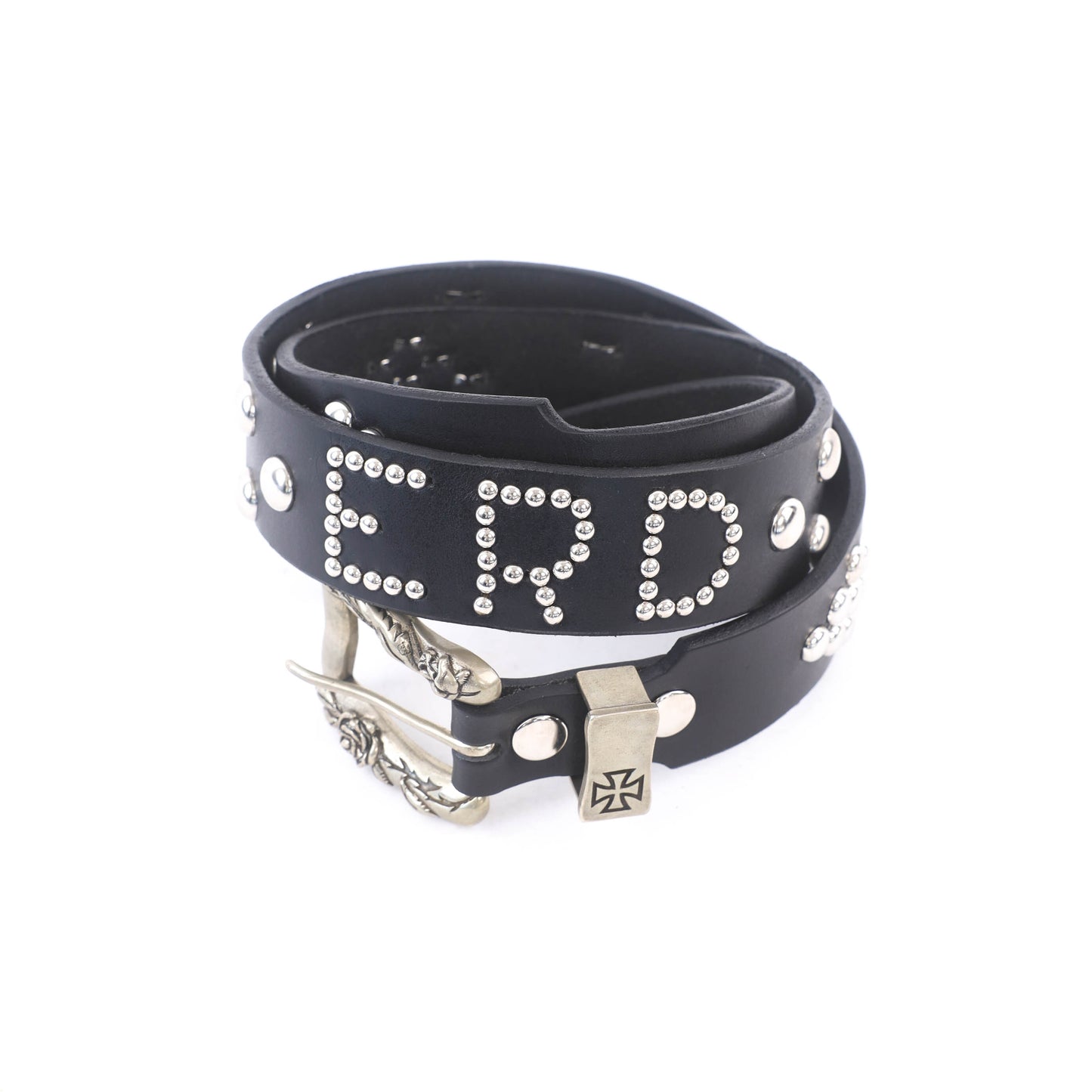 ENFANTS RICHES DEPRIMES STUDDED BLACK 'ERD' BELT 95