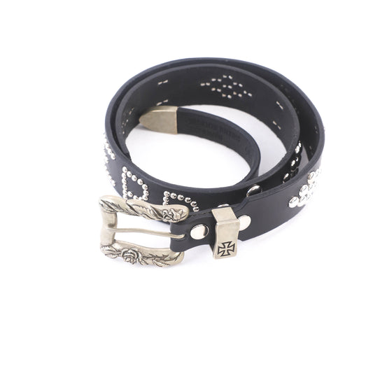 ENFANTS RICHES DEPRIMES STUDDED BLACK 'ERD' BELT 95