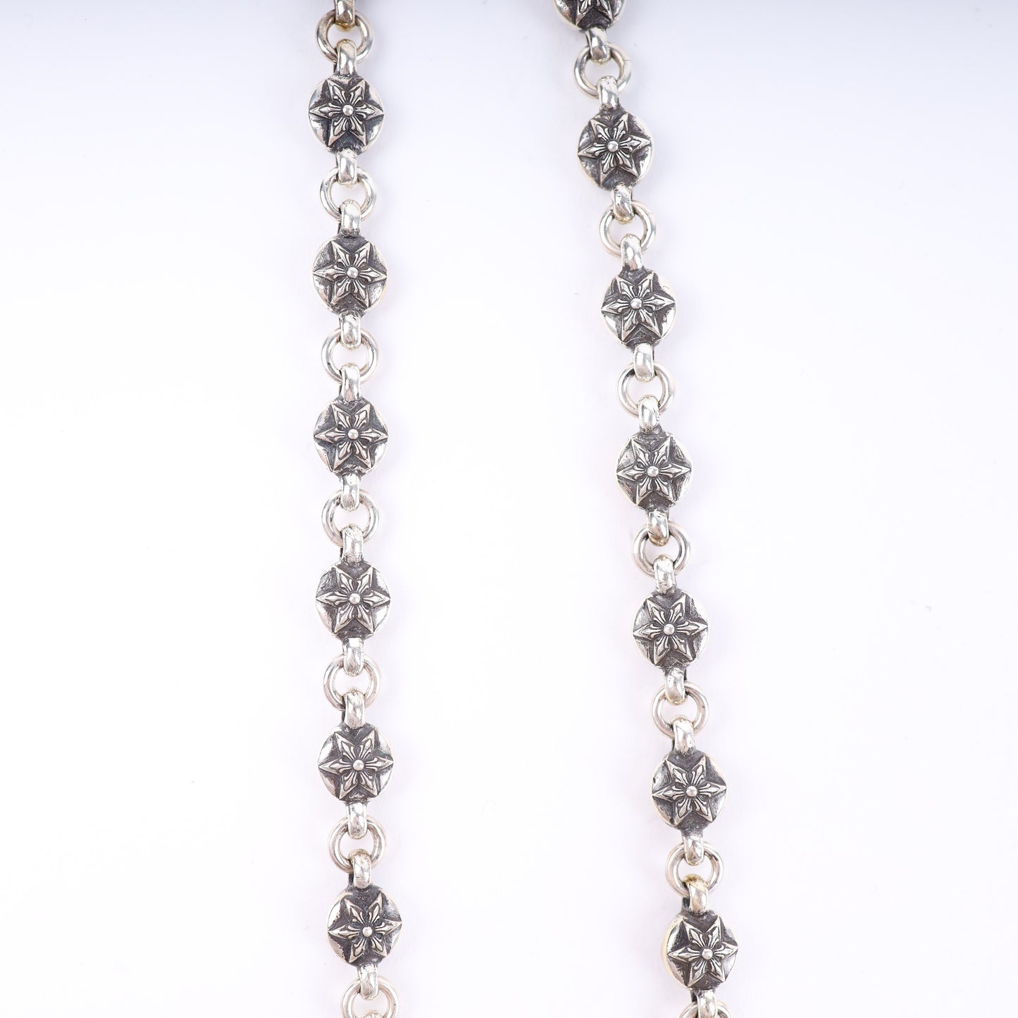 CHROME HEARTS STAR WALLET CHAIN WITH KEYRING 26 LINK