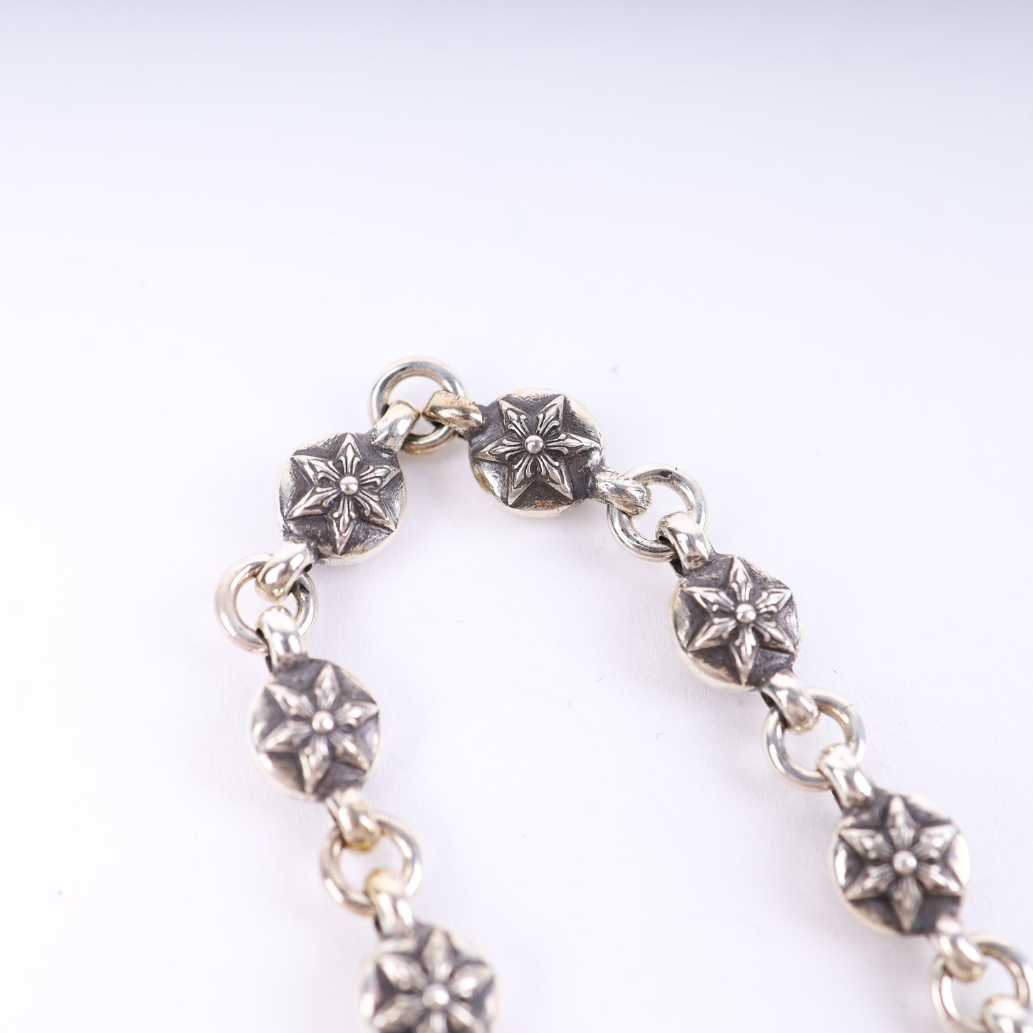 CHROME HEARTS STAR WALLET CHAIN WITH KEYRING 26 LINK