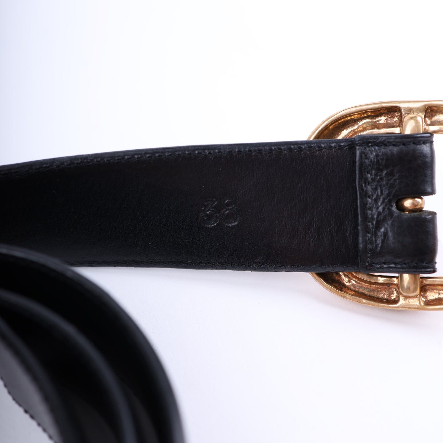 CHROME HEARTS BRONZE GUNSLINGER BELT SIZE 38