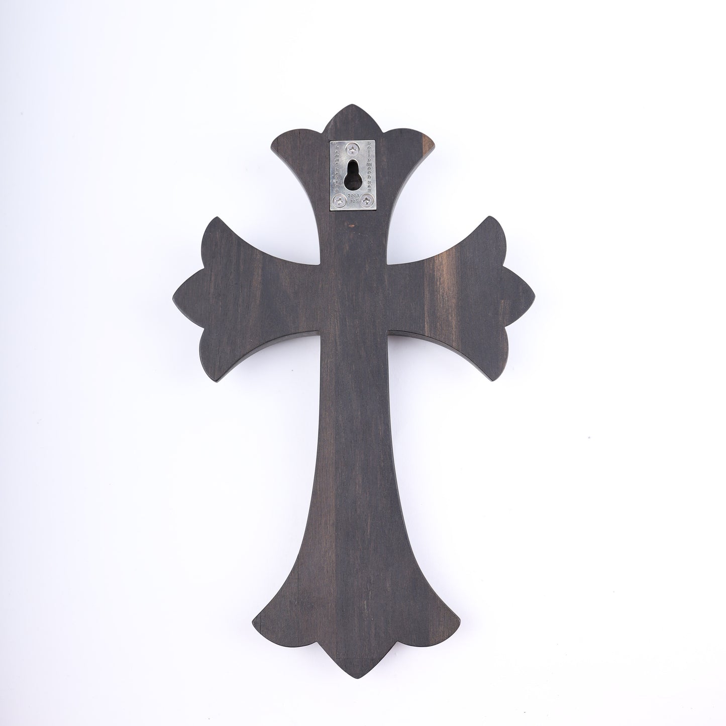 CHROME HEARTS EBONY CROSS WITH SILVER HARDWARE
