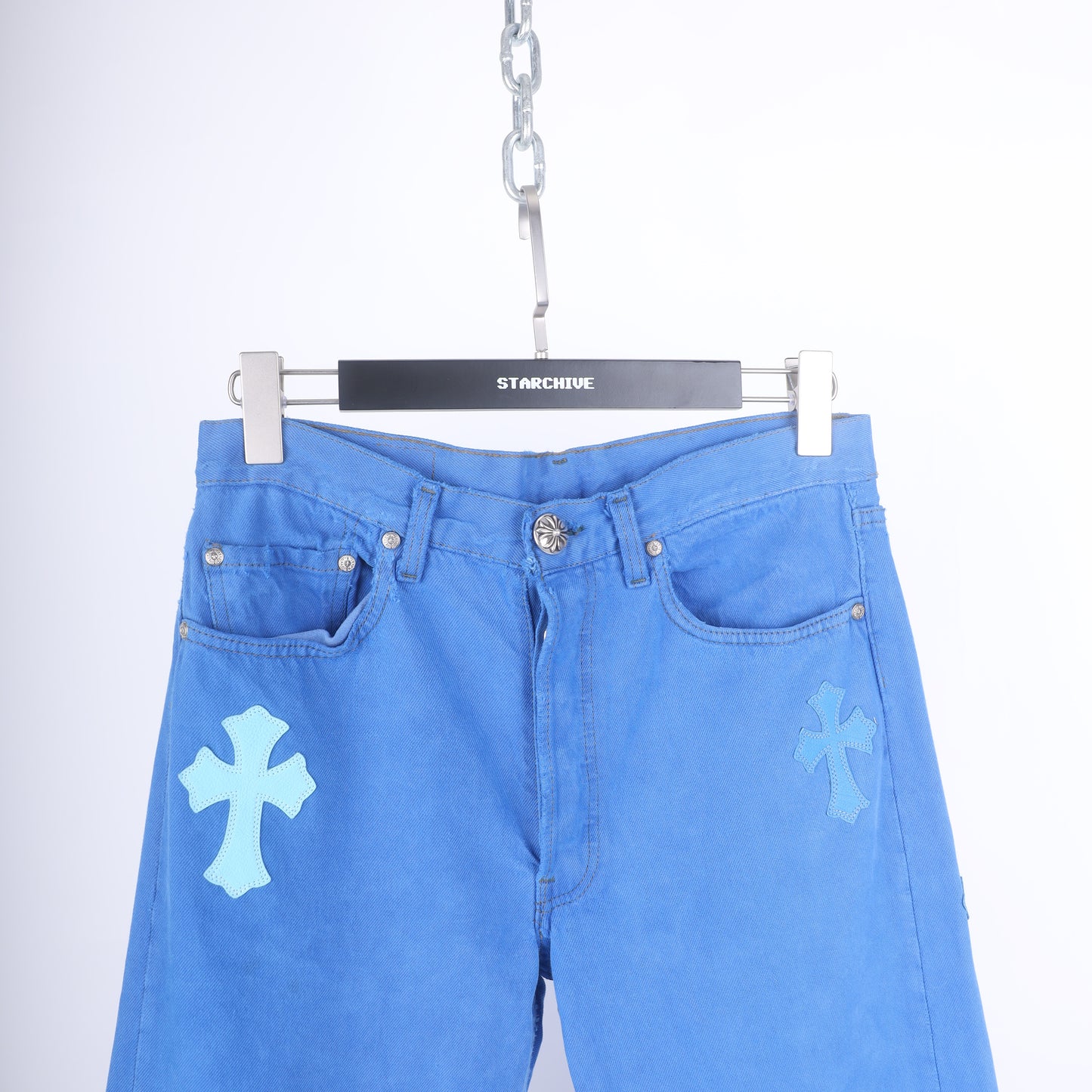BLUE ON BLUE CROSS PATCH LEVI'S DENIM