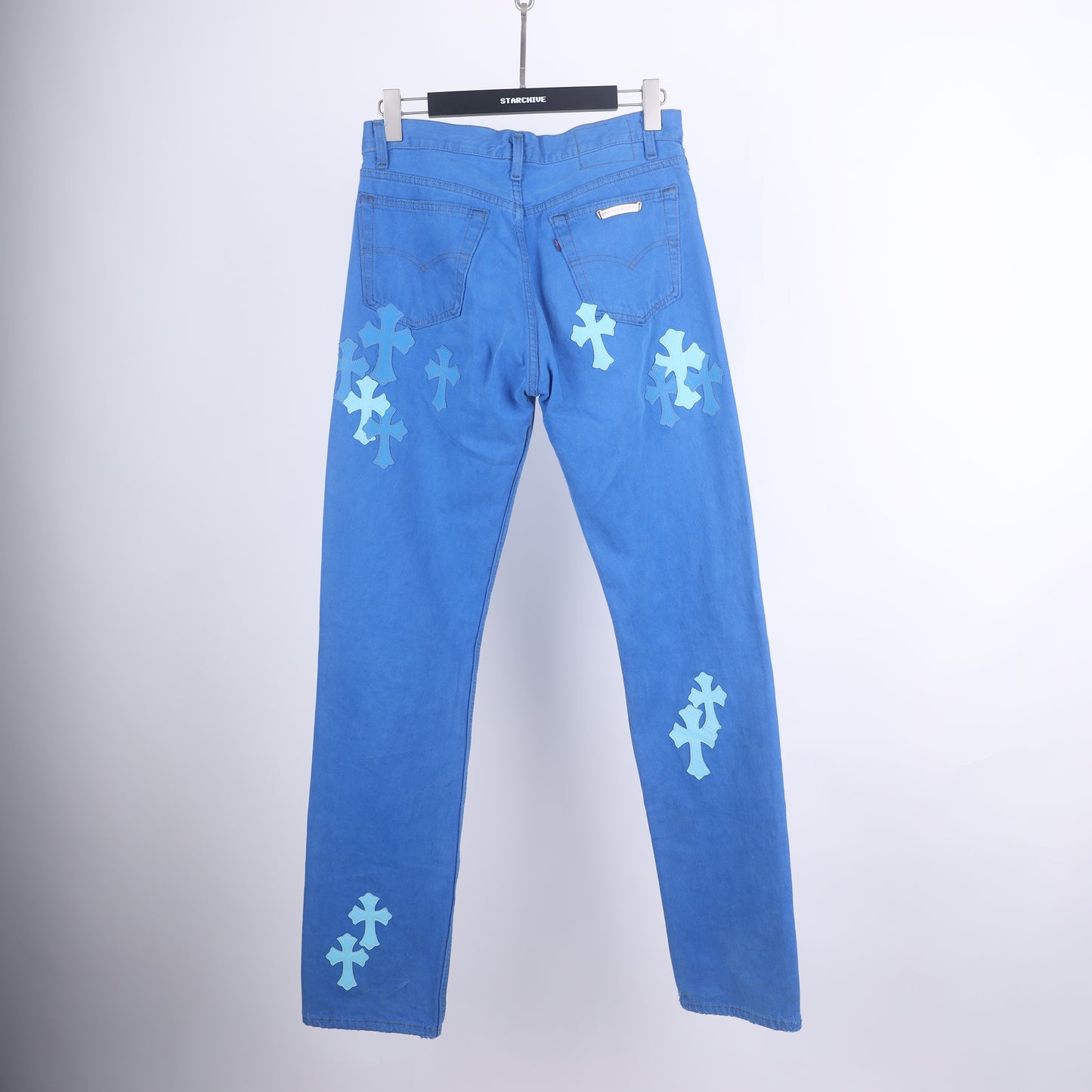 BLUE ON BLUE CROSS PATCH LEVI'S DENIM