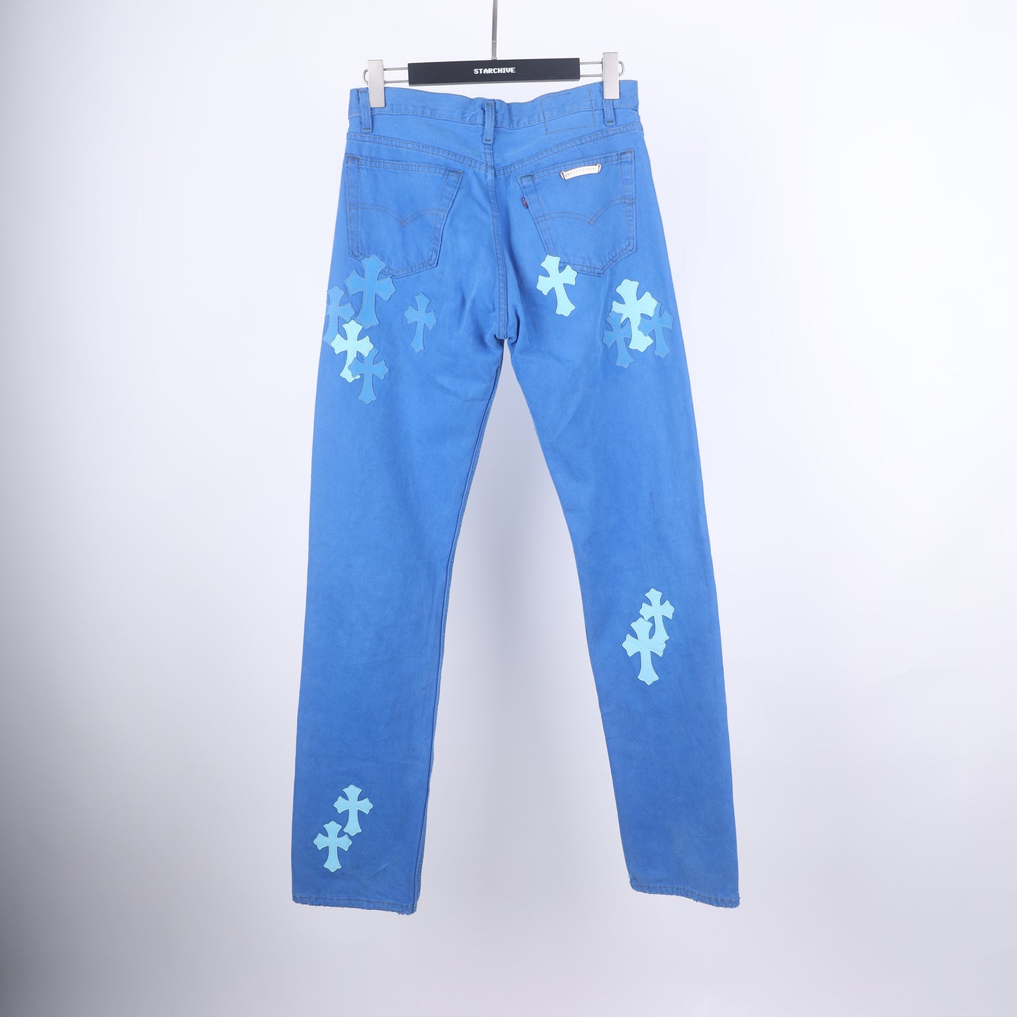 BLUE ON BLUE CROSS PATCH LEVI'S DENIM
