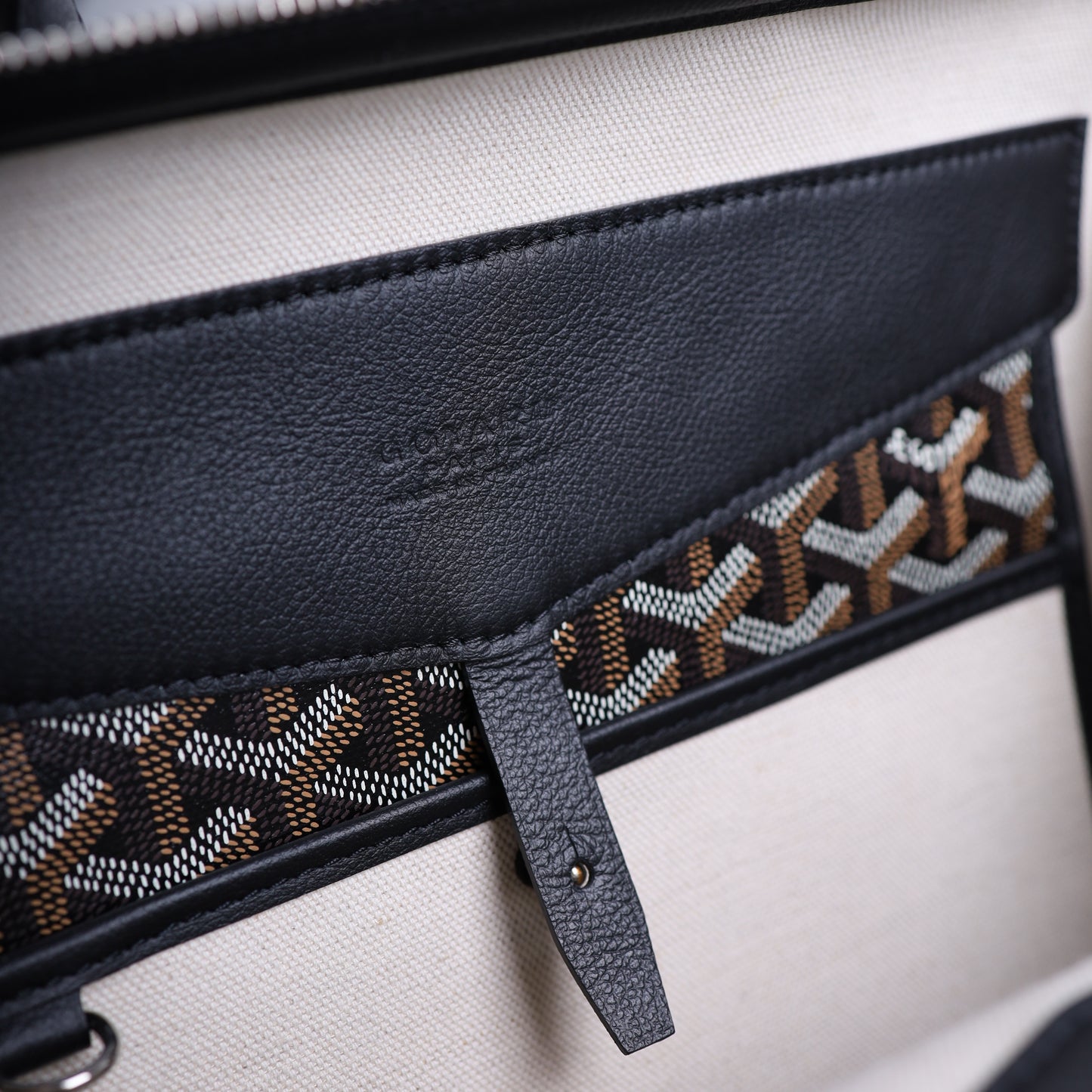 GOYARD CISALPIN BLACK BACKPACK