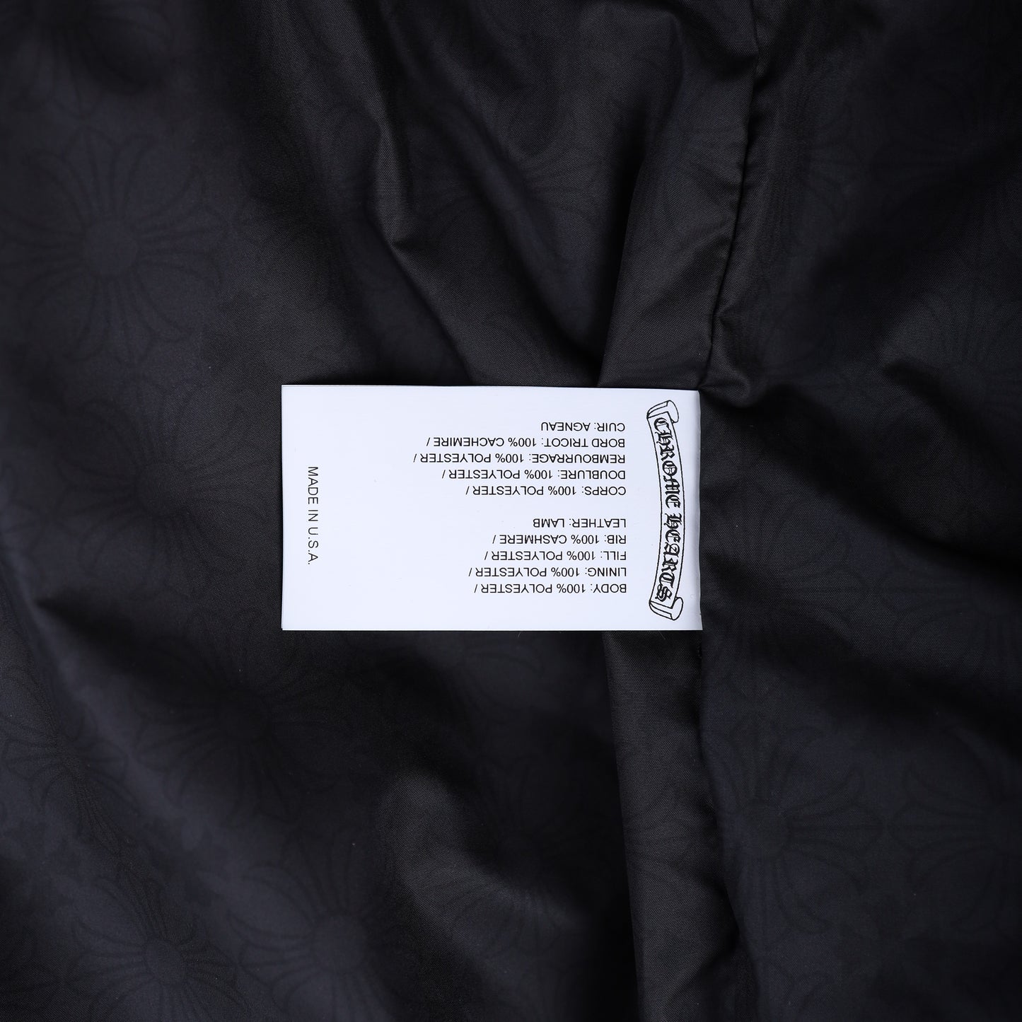 CHROME HEARTS PAPA CROSS PATCH VEST