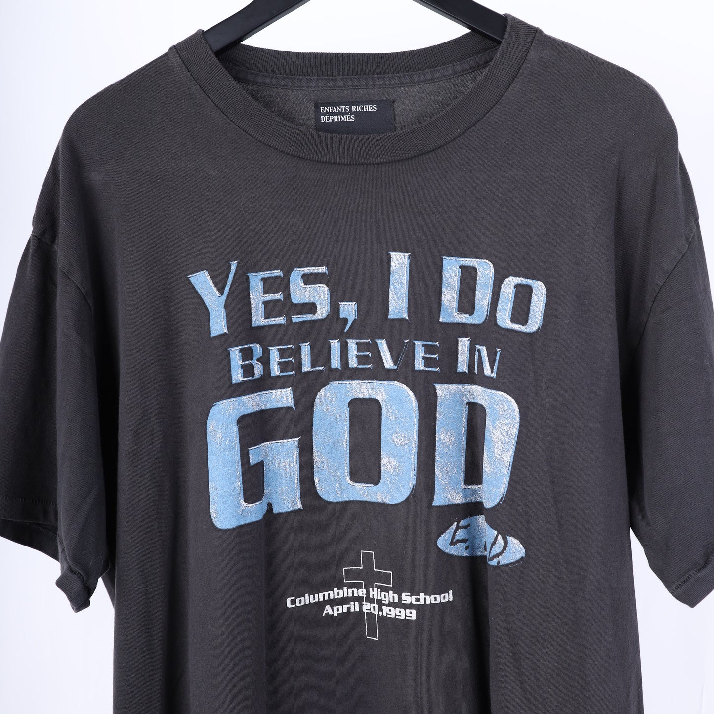 ERD YES, I DO BELIEVE IN GOD COLUMBINE T-SHIRT