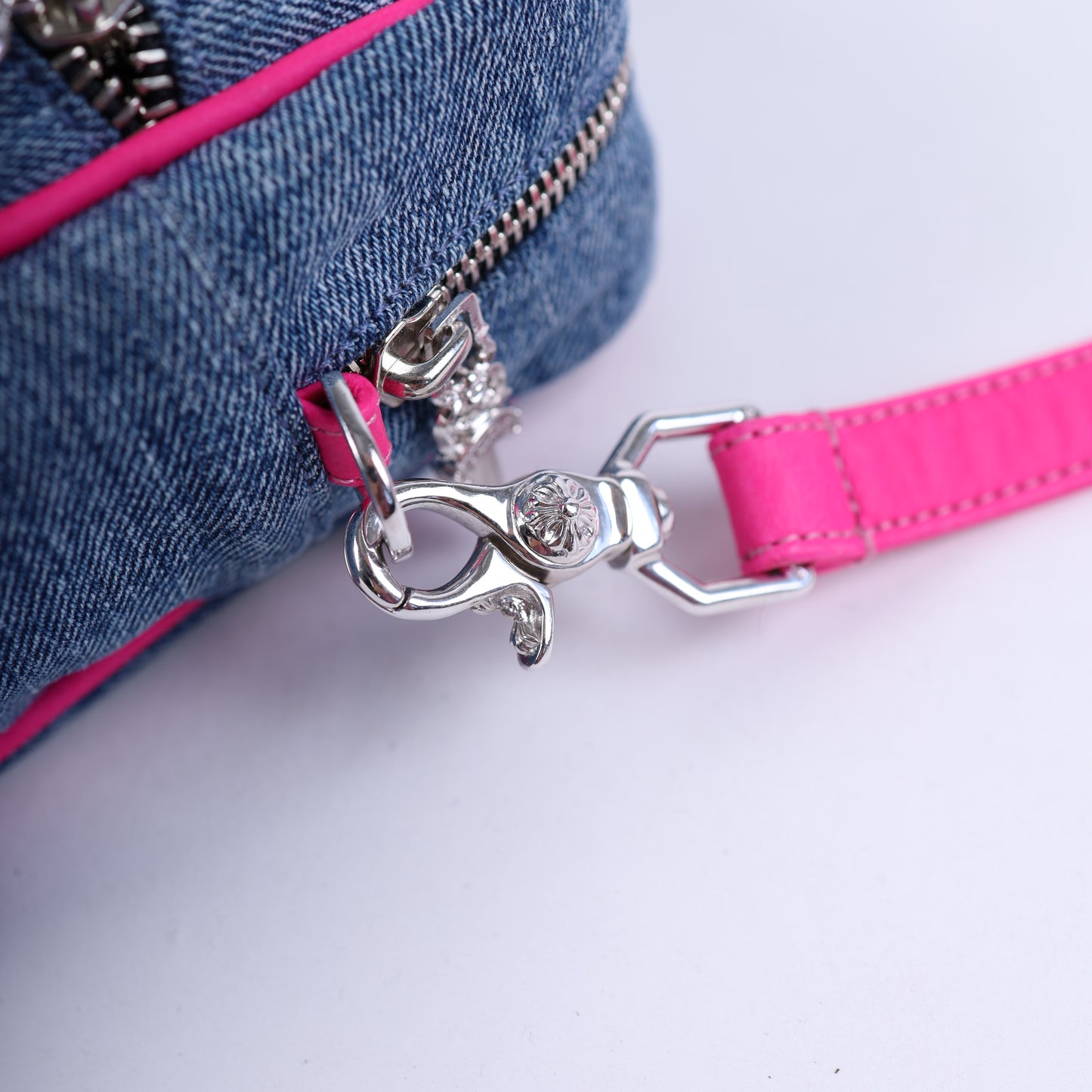 CHROME HEARTS DENIM PATCH TAKA BAG