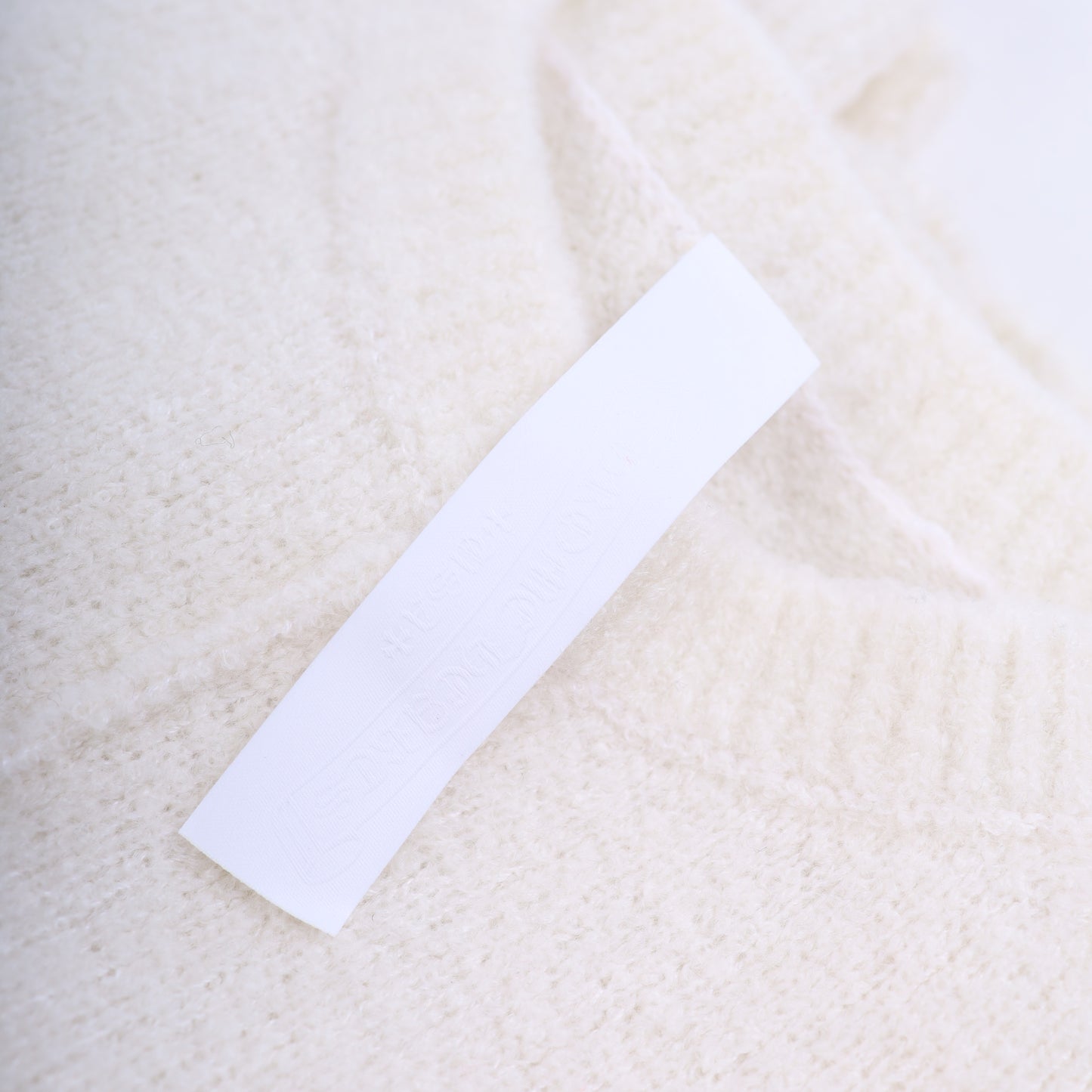 CHROME HEARTS WHITE CASHMERE SWEATER WITH LEAPOARD PATCHES