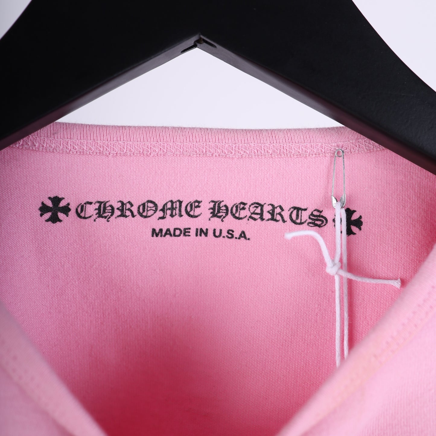 CH MATTY BOY PINK CROP TOP FLAMES