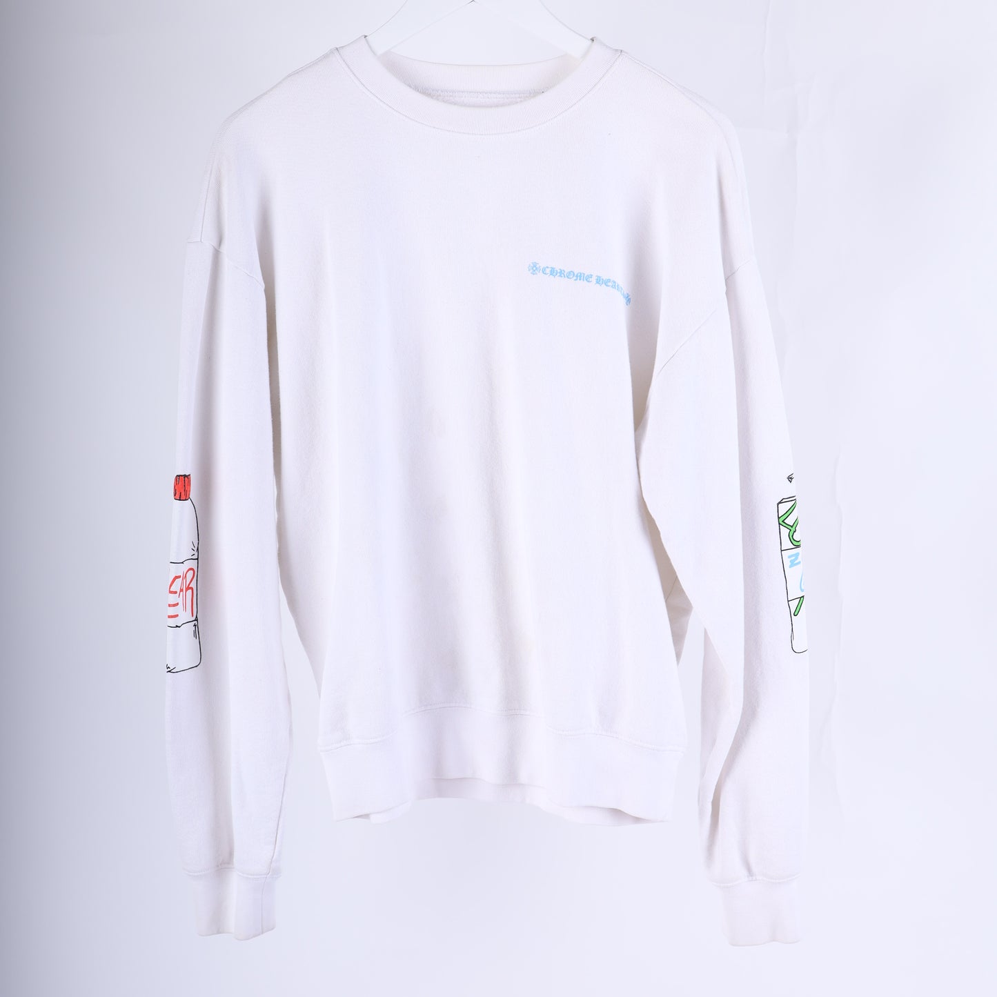 CH WHITE MATTY BOY CREWNECK CLEAR