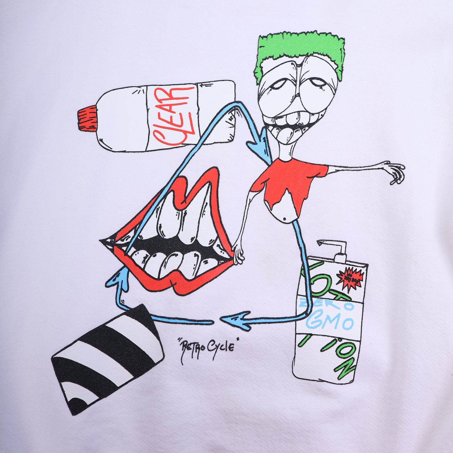 CH WHITE MATTY BOY CREWNECK CLEAR