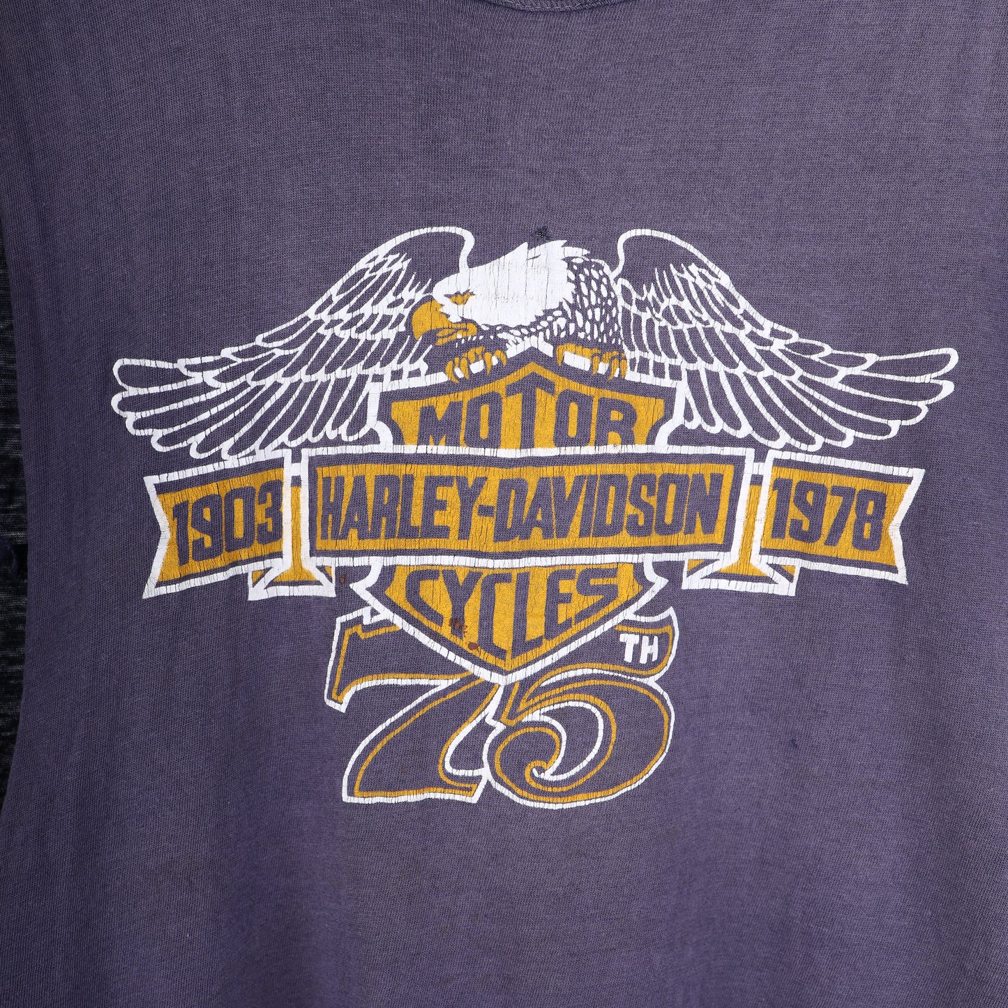 VINTAGE 1980S HARLEY TANK TOP FADED PURPLE