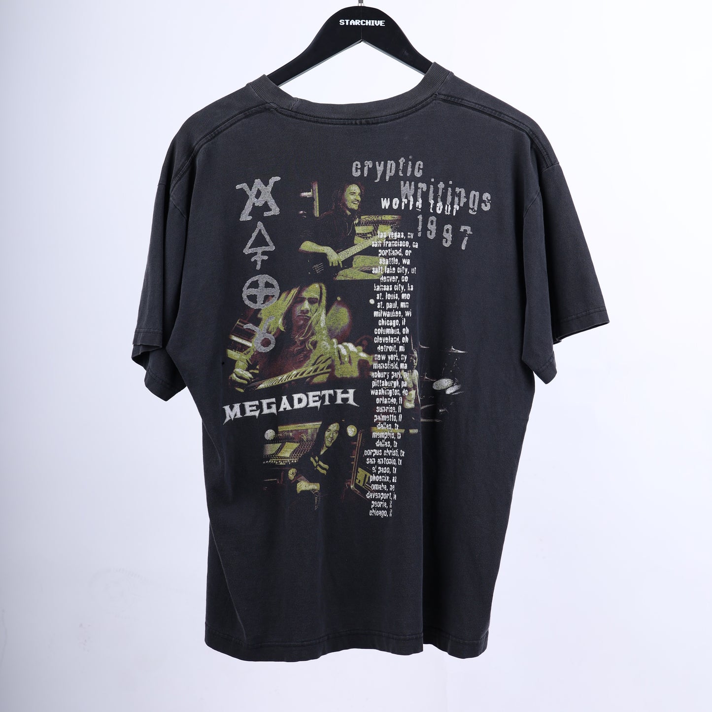 MEGA DEATH 1997 WORLD TOUR VINTAGE T-SHIRT