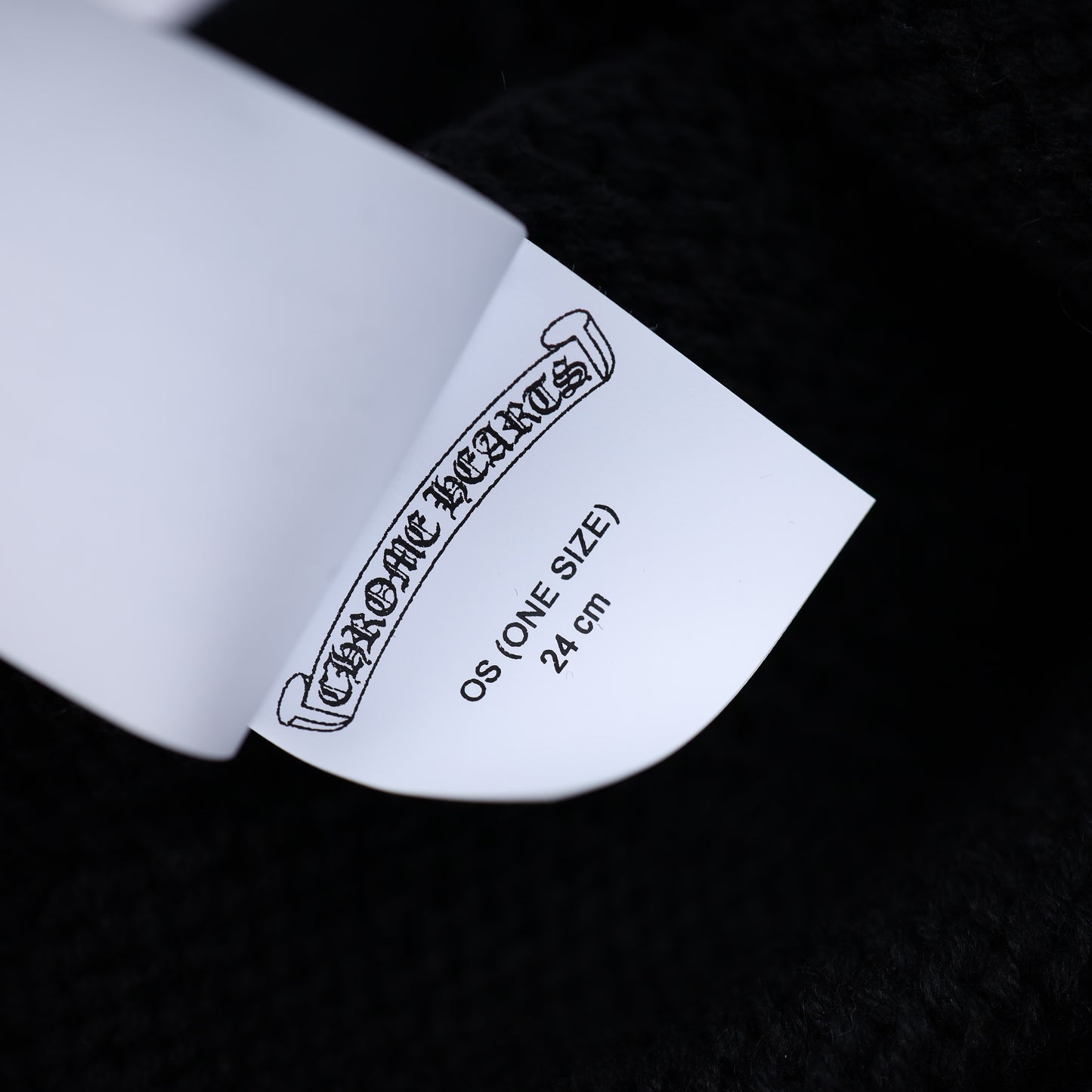 CHROME HEARTS CROSS WEAVE CASHMERE BEANIE
