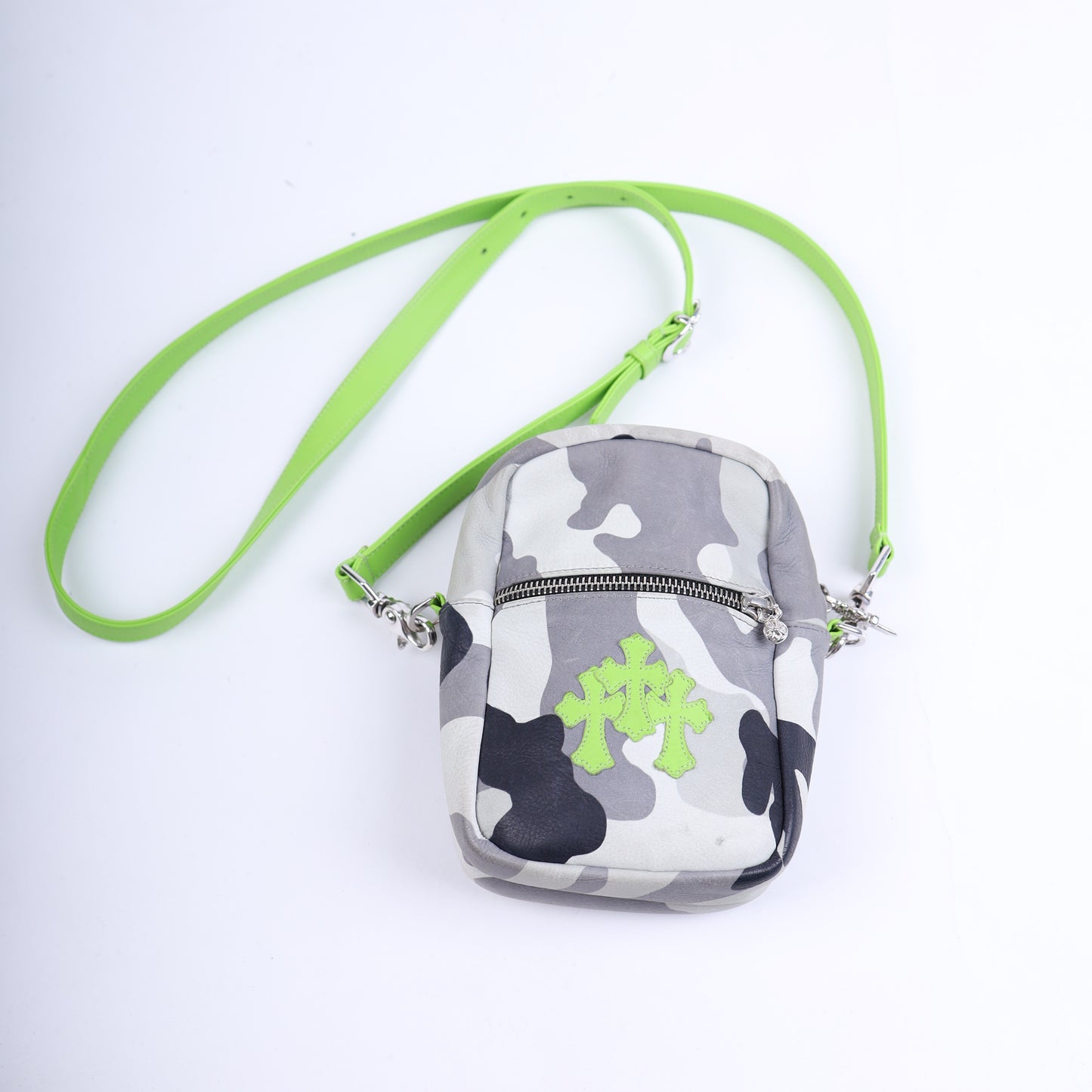 Chrome Hearts SNOW CAMO Green Cross Taka Bag