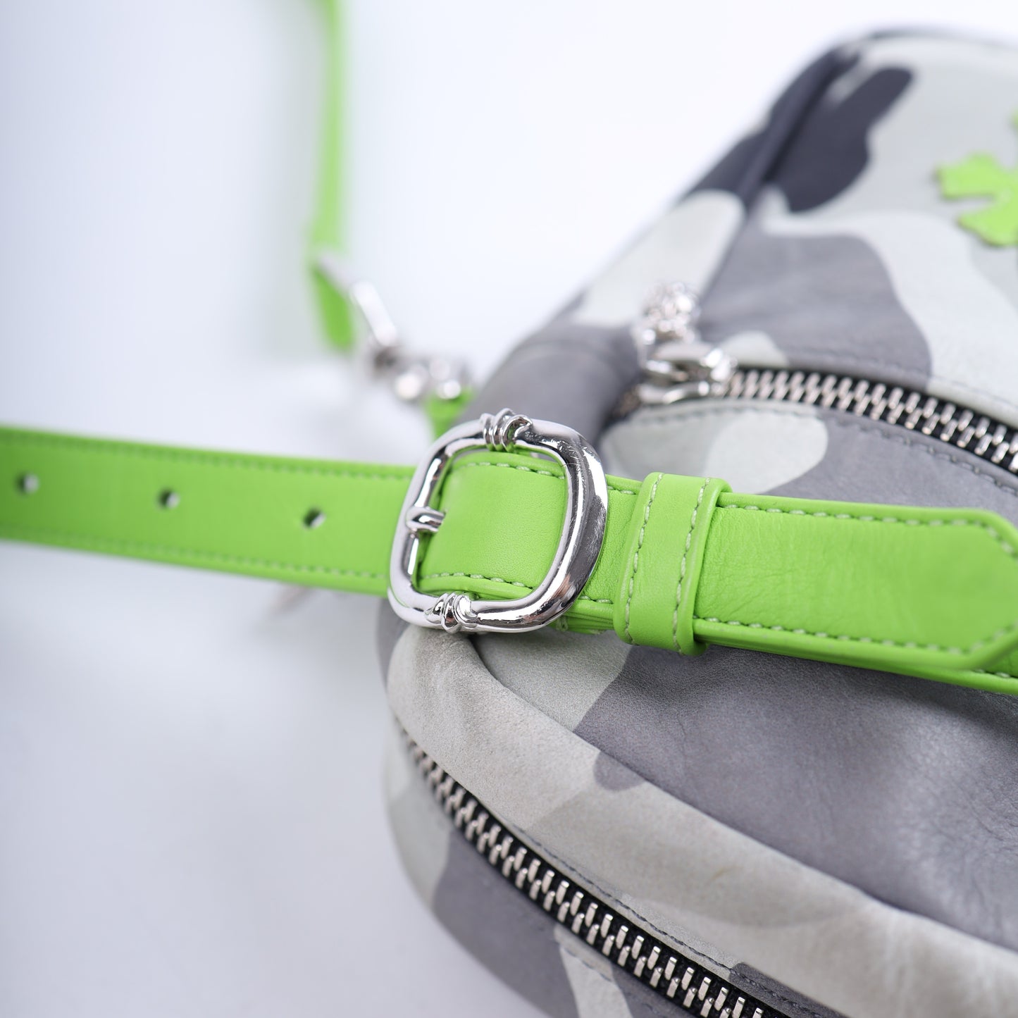 Chrome Hearts SNOW CAMO Green Cross Taka Bag