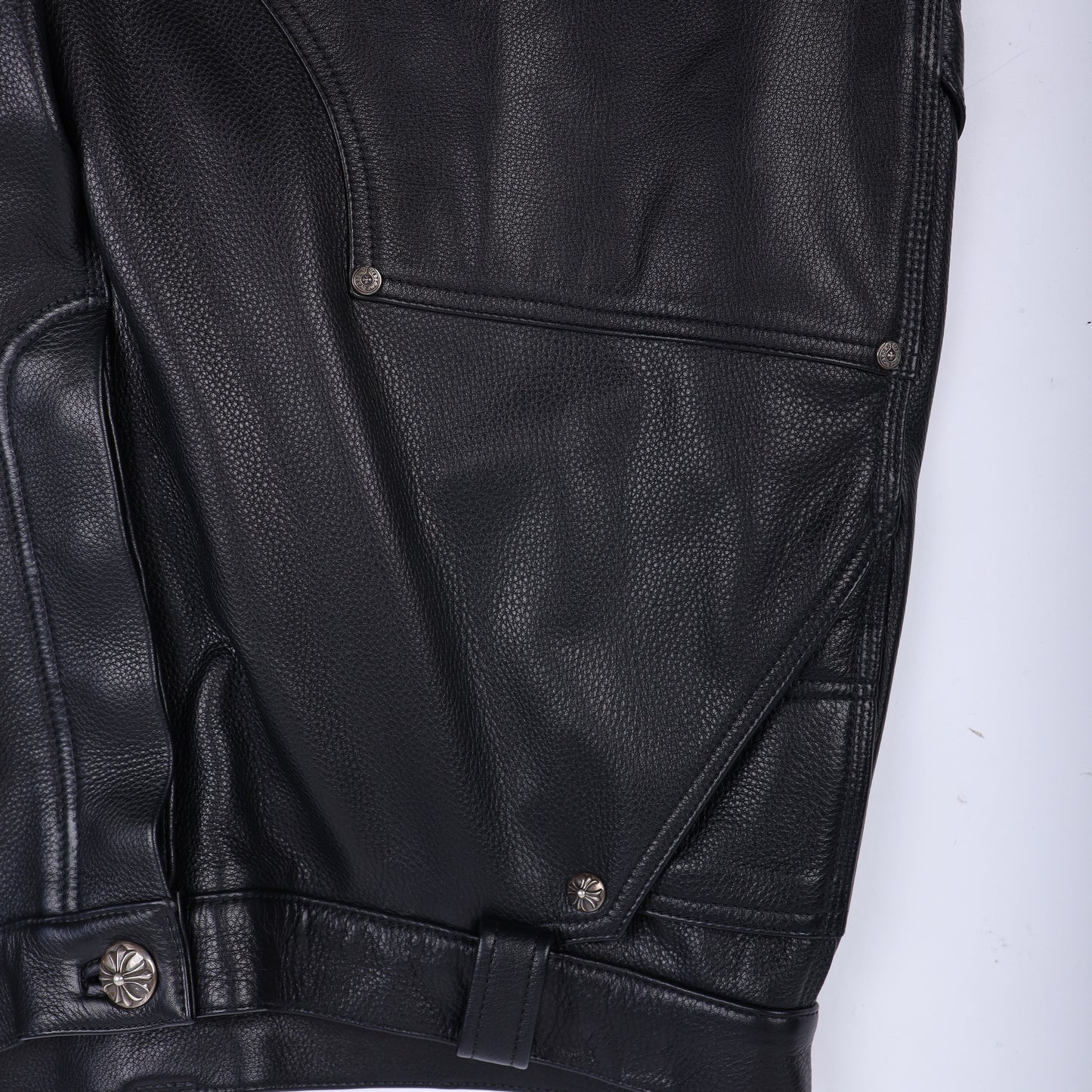 Chrome Hearts Leather Double Knee Carpenter Pants