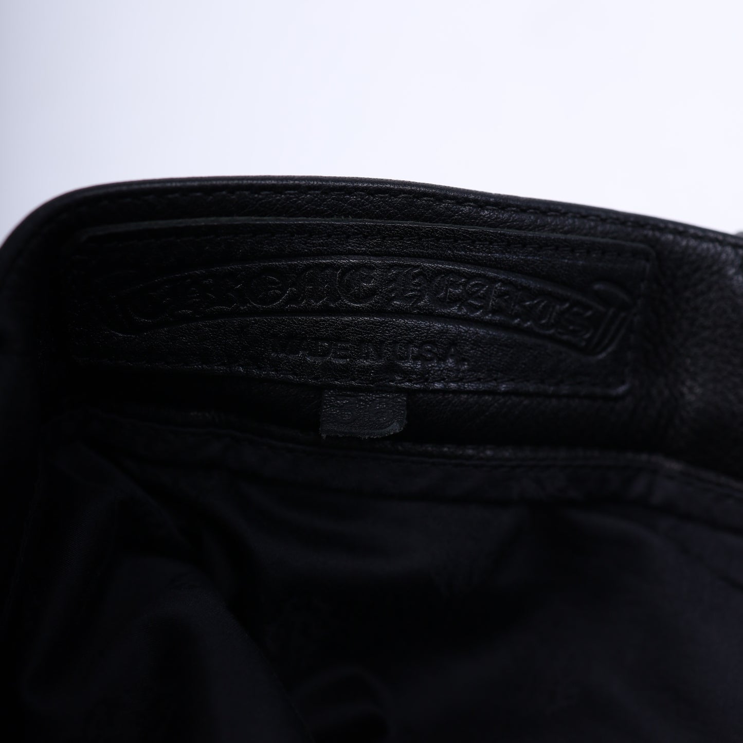 Chrome Hearts Leather Double Knee Carpenter Pants
