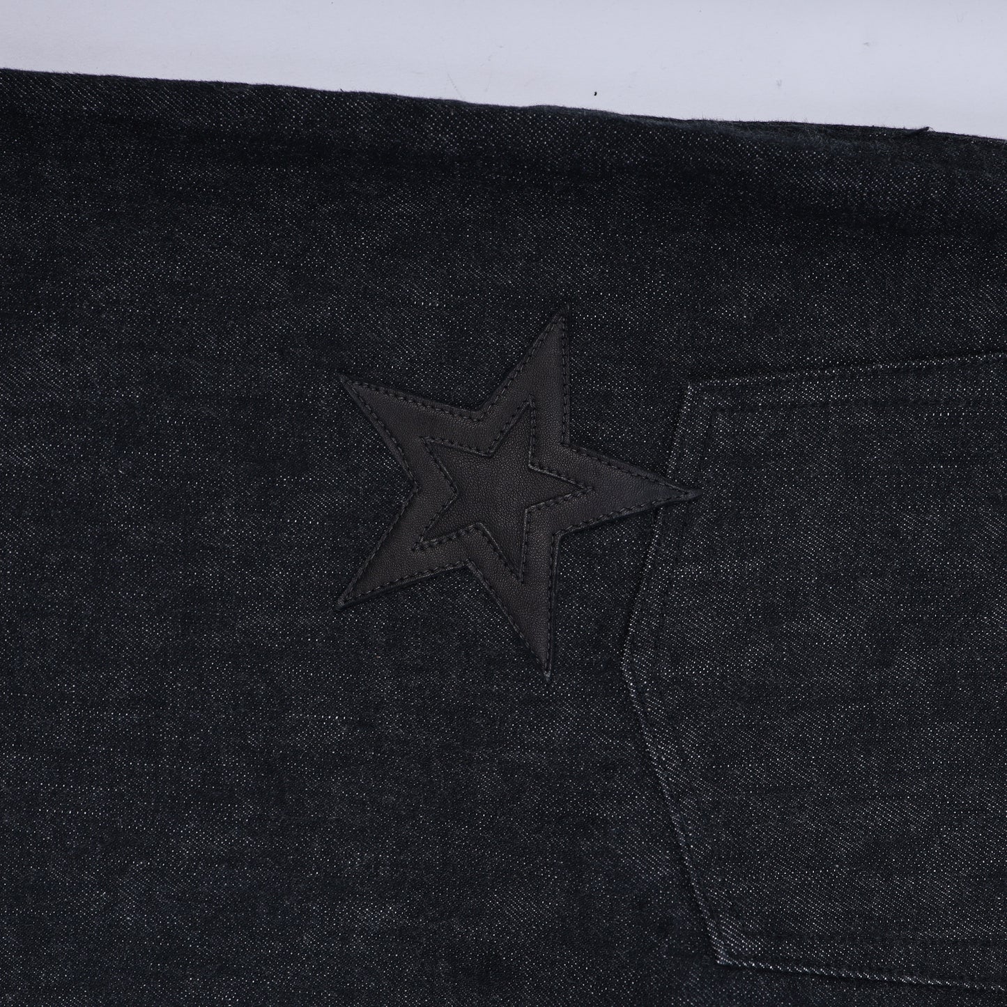 CHROME HEARTS STAR PATCH DENIM JEANS 38