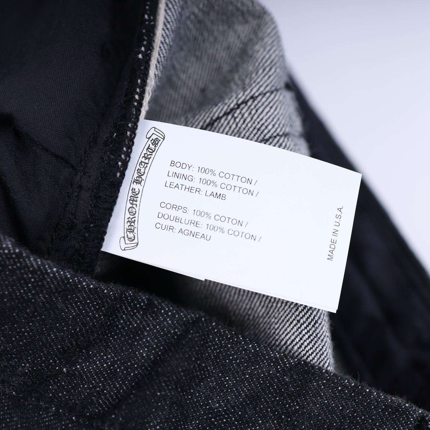 CHROME HEARTS STAR PATCH DENIM JEANS 38